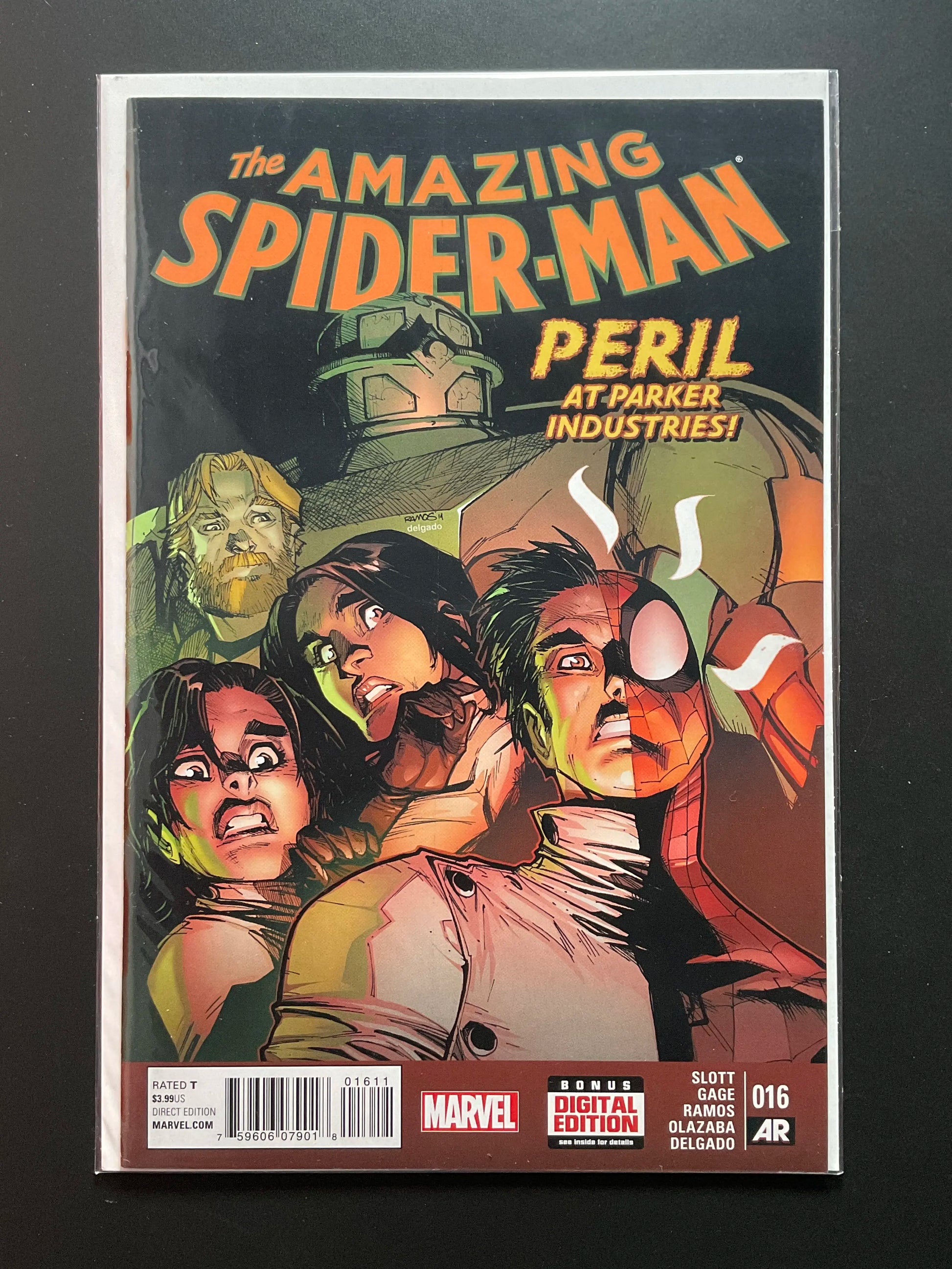The Amazing Spider-Man 16 Marvel 2016 Peril at Parker Industries