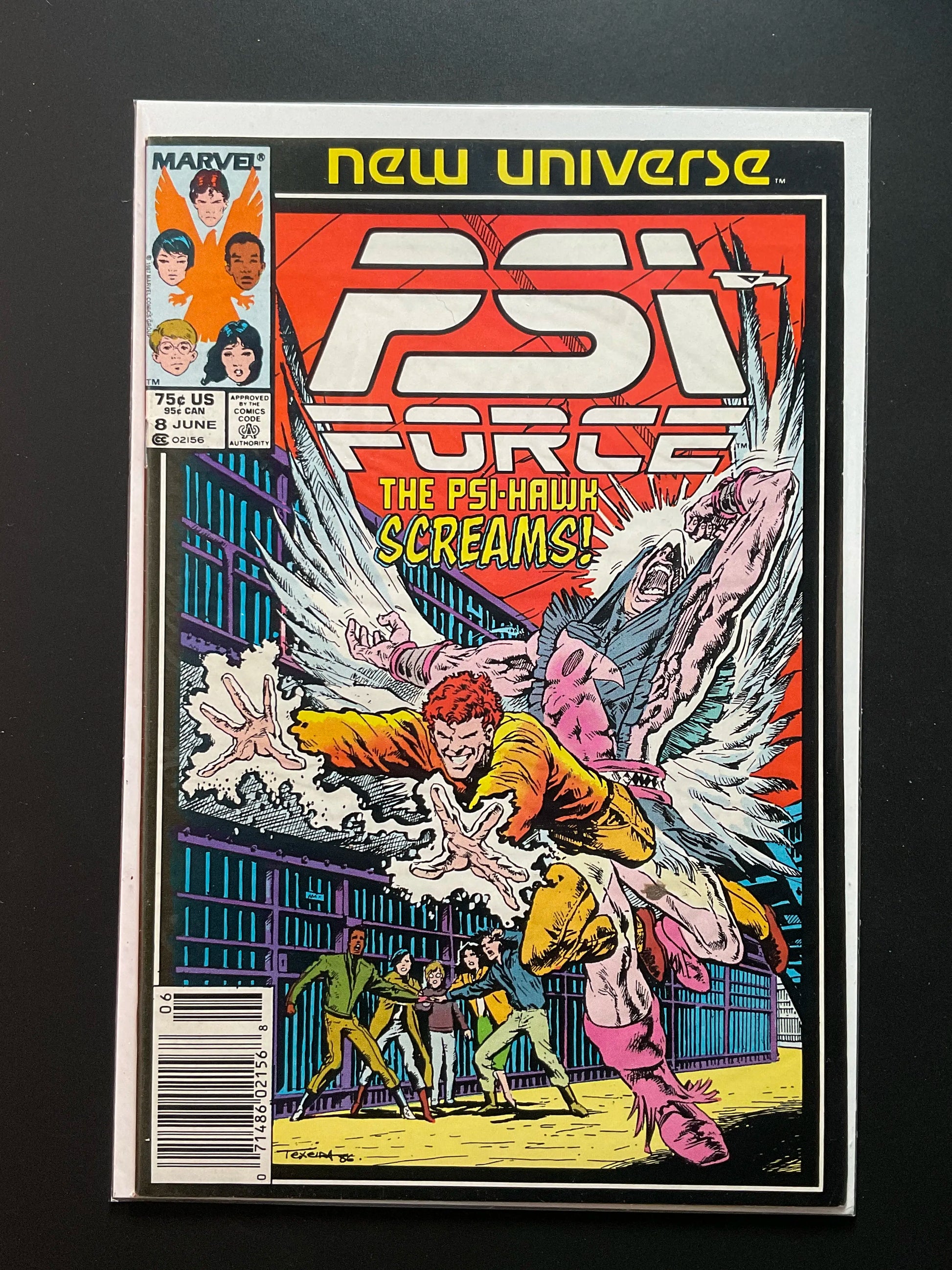 Psi-Force 8 Marvel New Universe June 1987