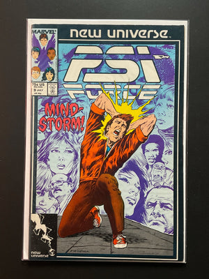 Psi-Force 9 Marvel New Universe July 1987