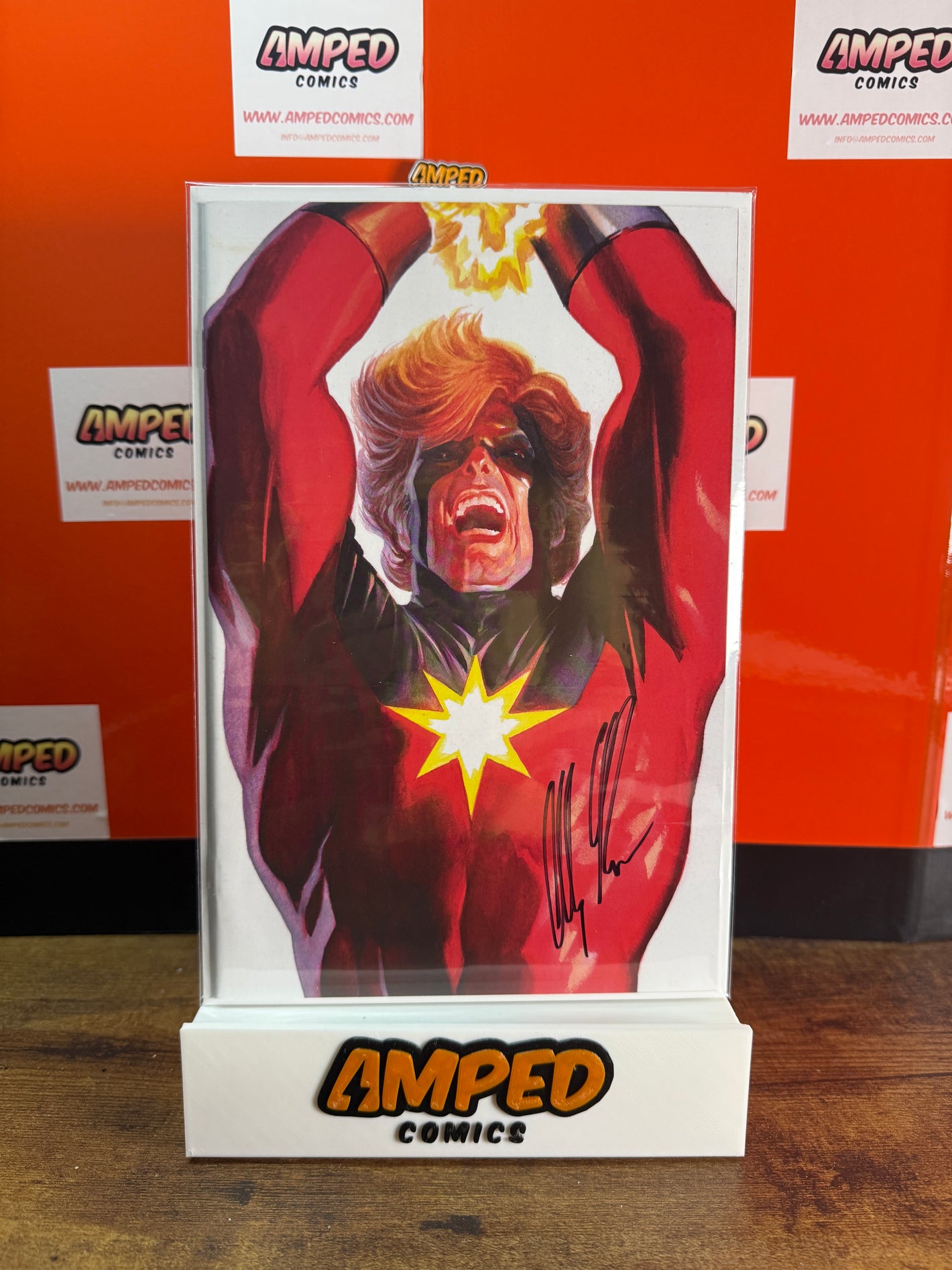 Amazing Spider-Man #4 (2025) Alex Ross Timeless Captain Marvel Signed With COA