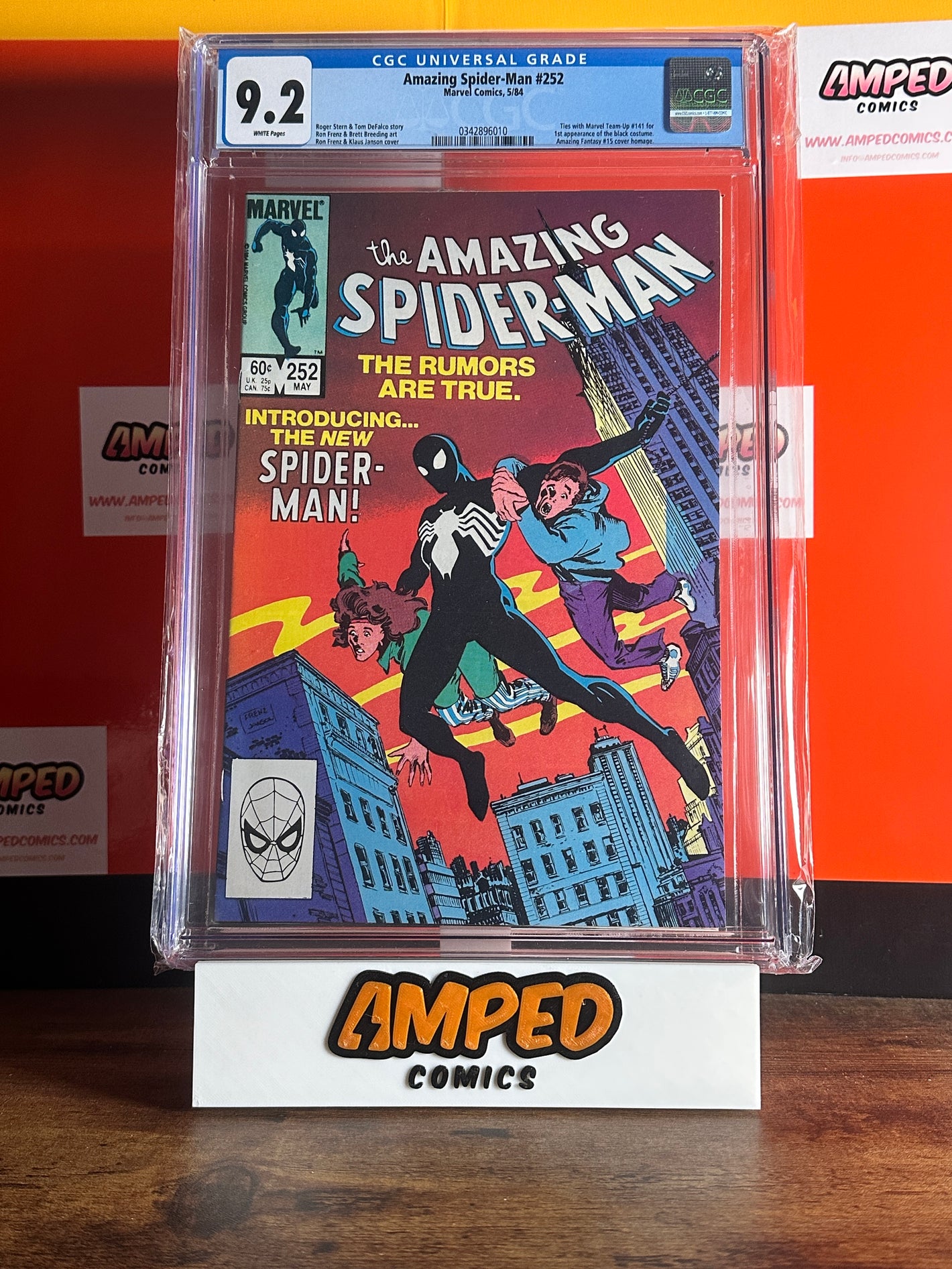 Amazing Spider-Man 252 CGC 9.2 Marvel 1984 New Spider-Man Suit