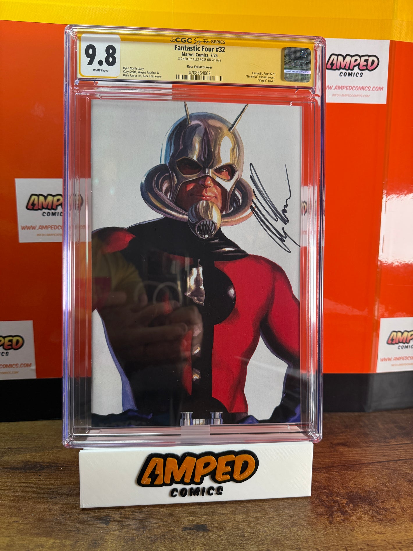 Fantastic Four #32 Timeless Ant-man CGC 9.8 Signature Series Alex Ross Signed