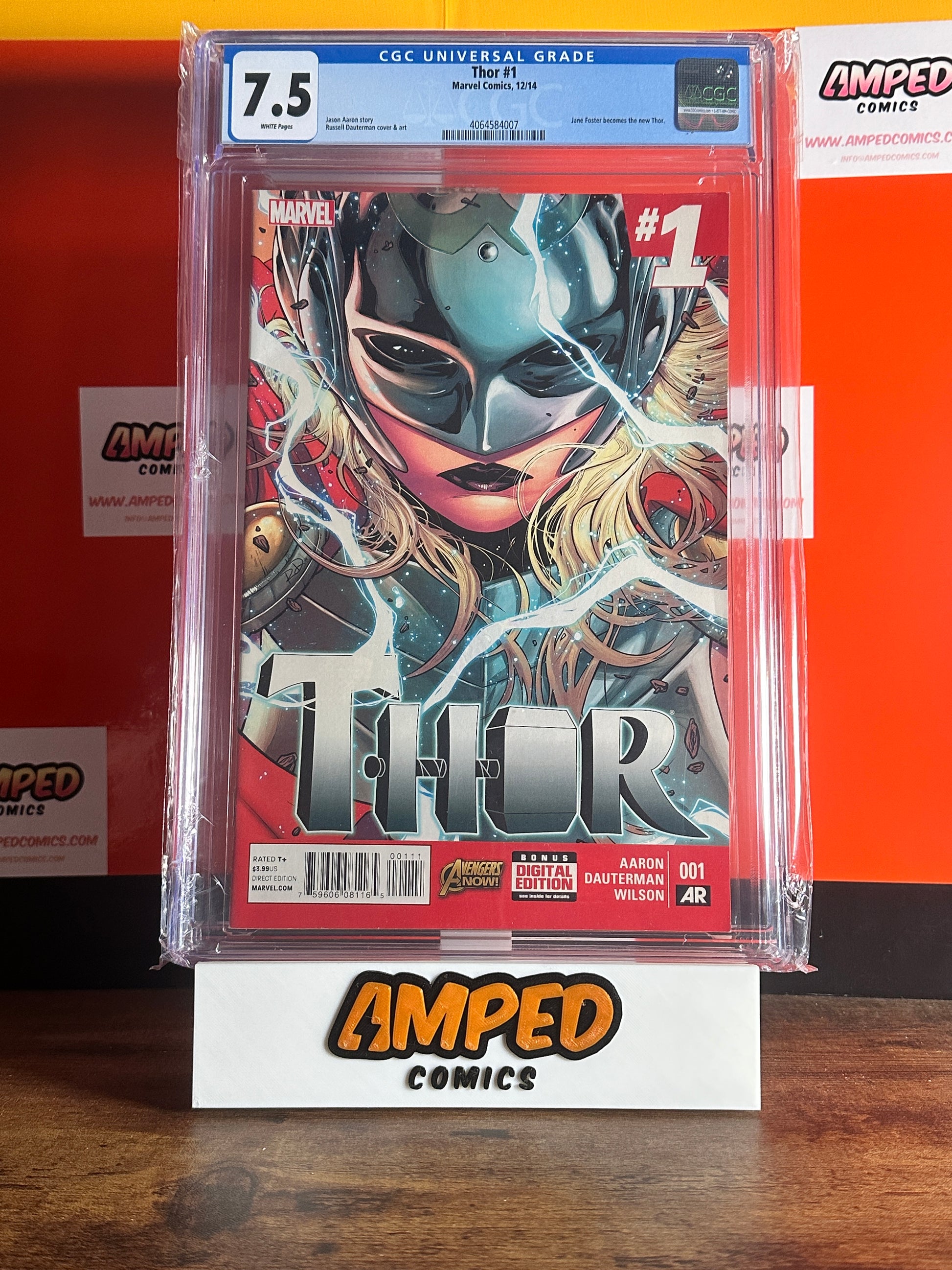 Thor 1 CGC 7.5 Marvel Comics 2014 Jane Foster Becomes Thor