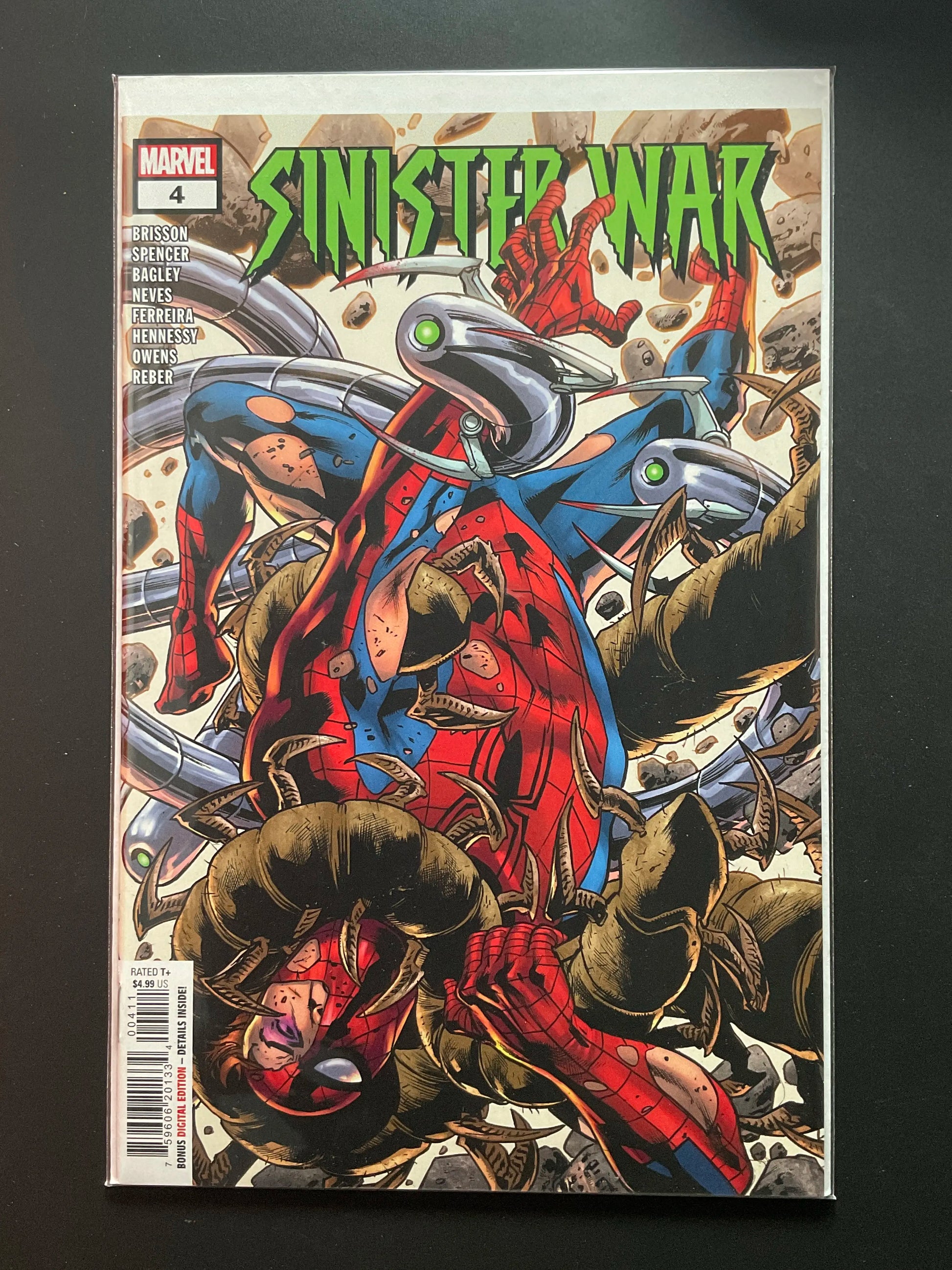 Sinister War 4 Marvel Comics 2021 Spider-Man Cover