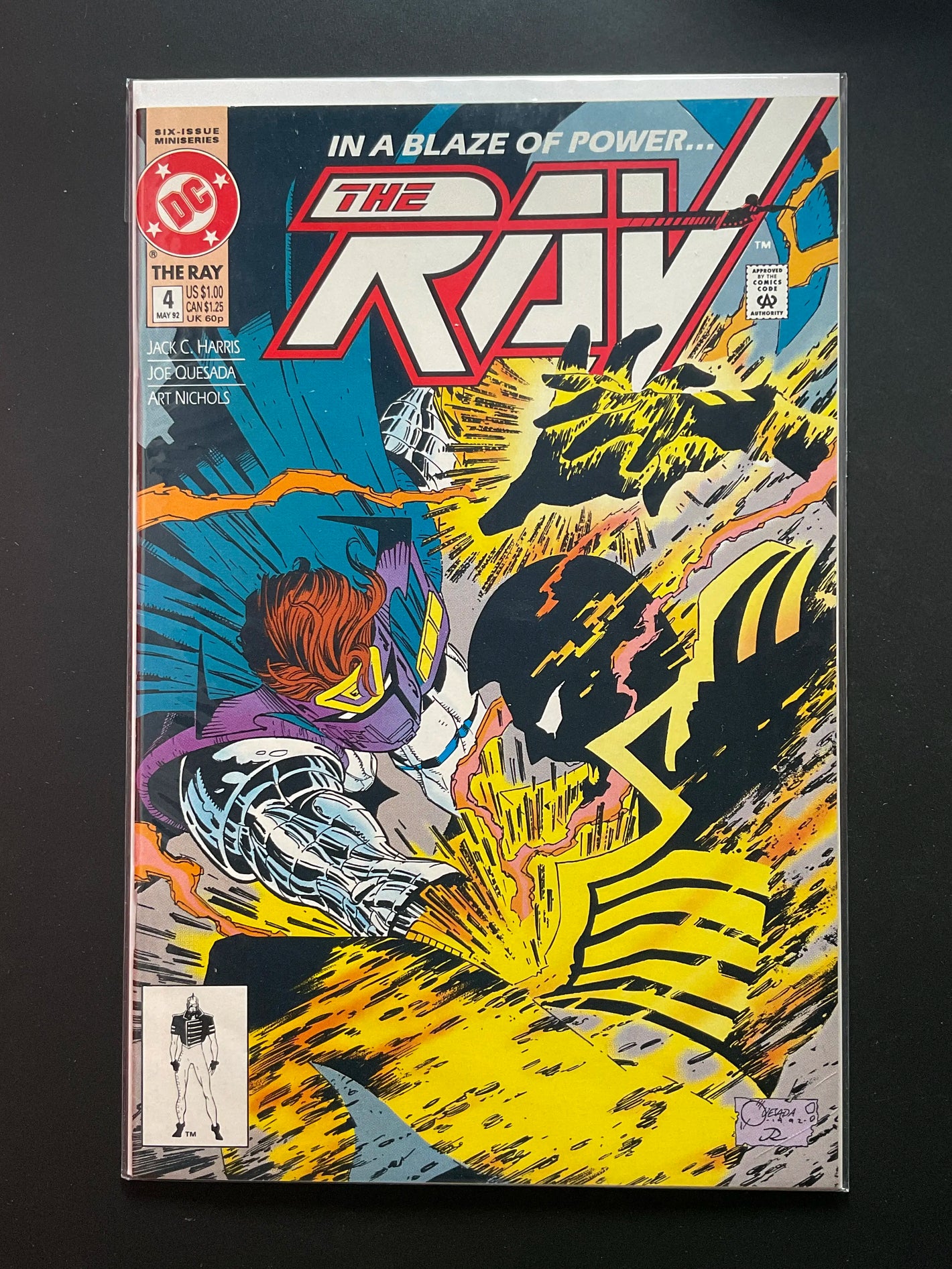 The Ray 4 (May 1992) DC Comics - Joe Quesada Cover Art