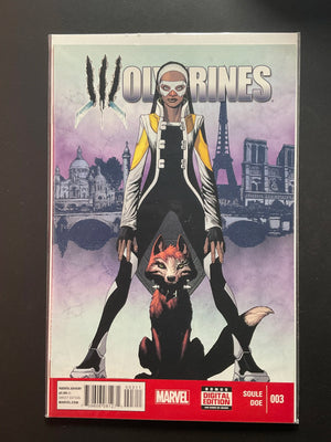 Wolverines 3 Marvel Comics 2015 Soule Doe 1ST Appearance fantoomelle & culpepper