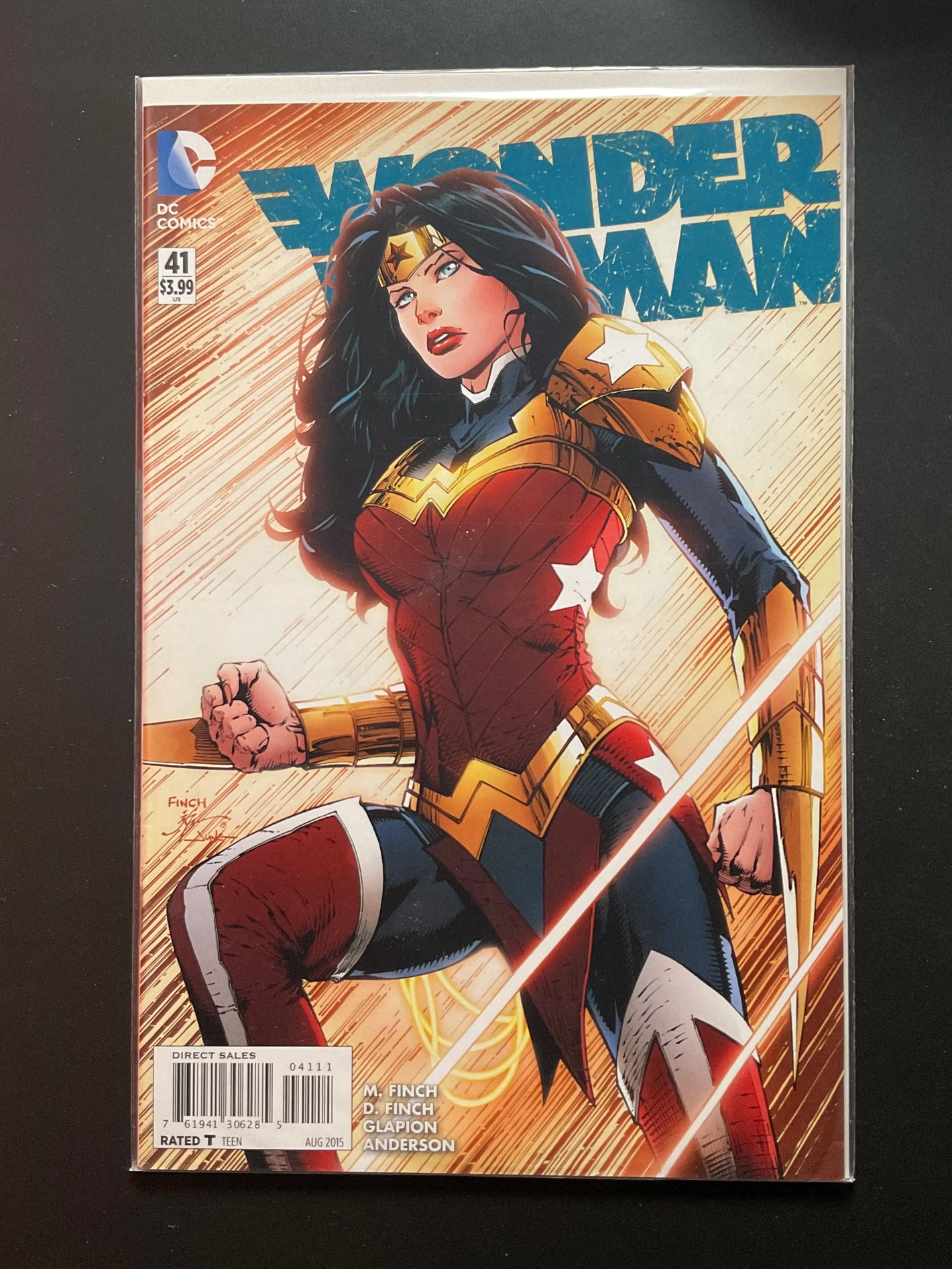 Wonder Woman 41 DC Comics Aug 2015 Finch Cover