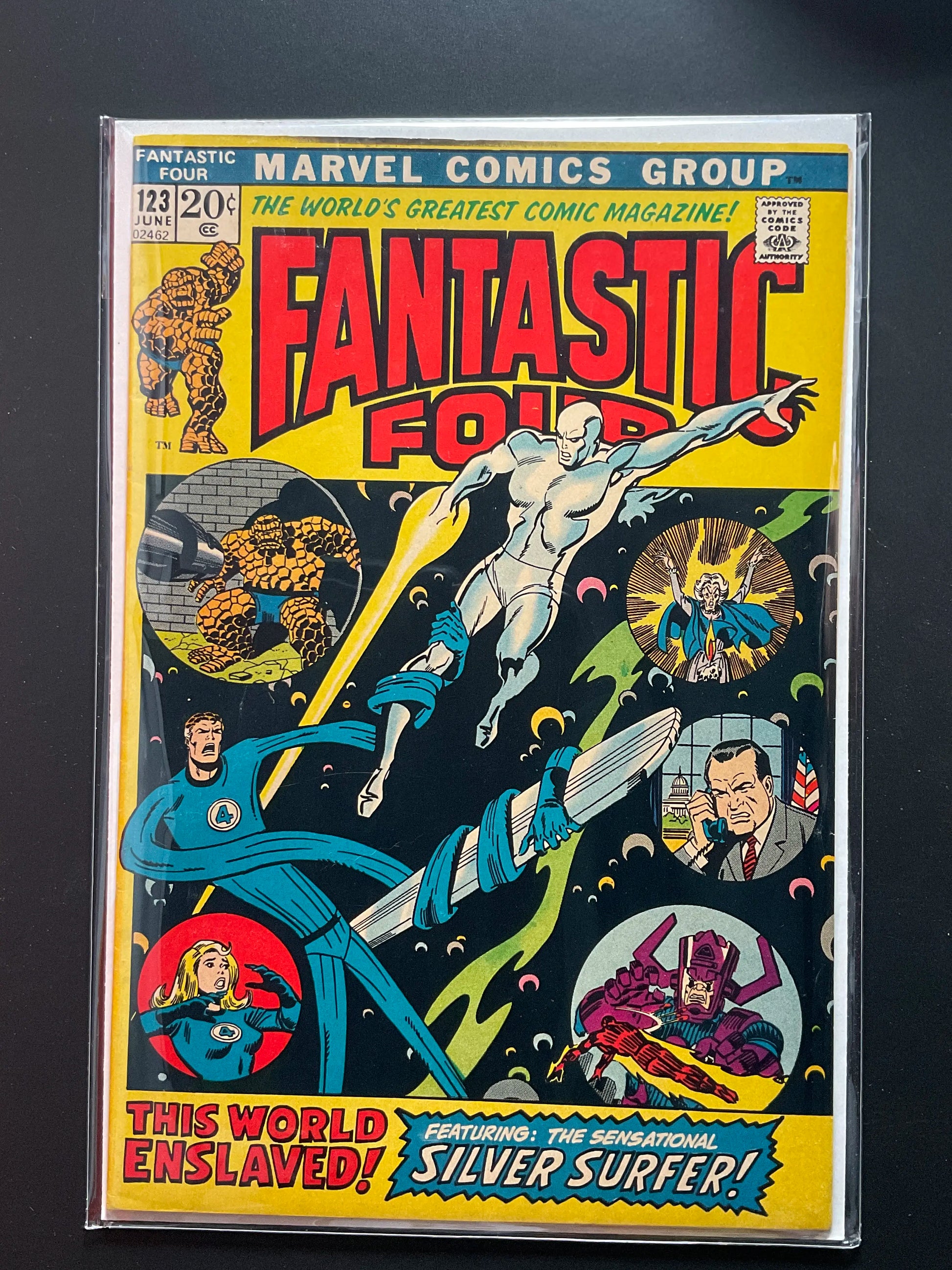 Fantastic Four 123 Marvel Comics June 1972 Silver Surfer Appearance
