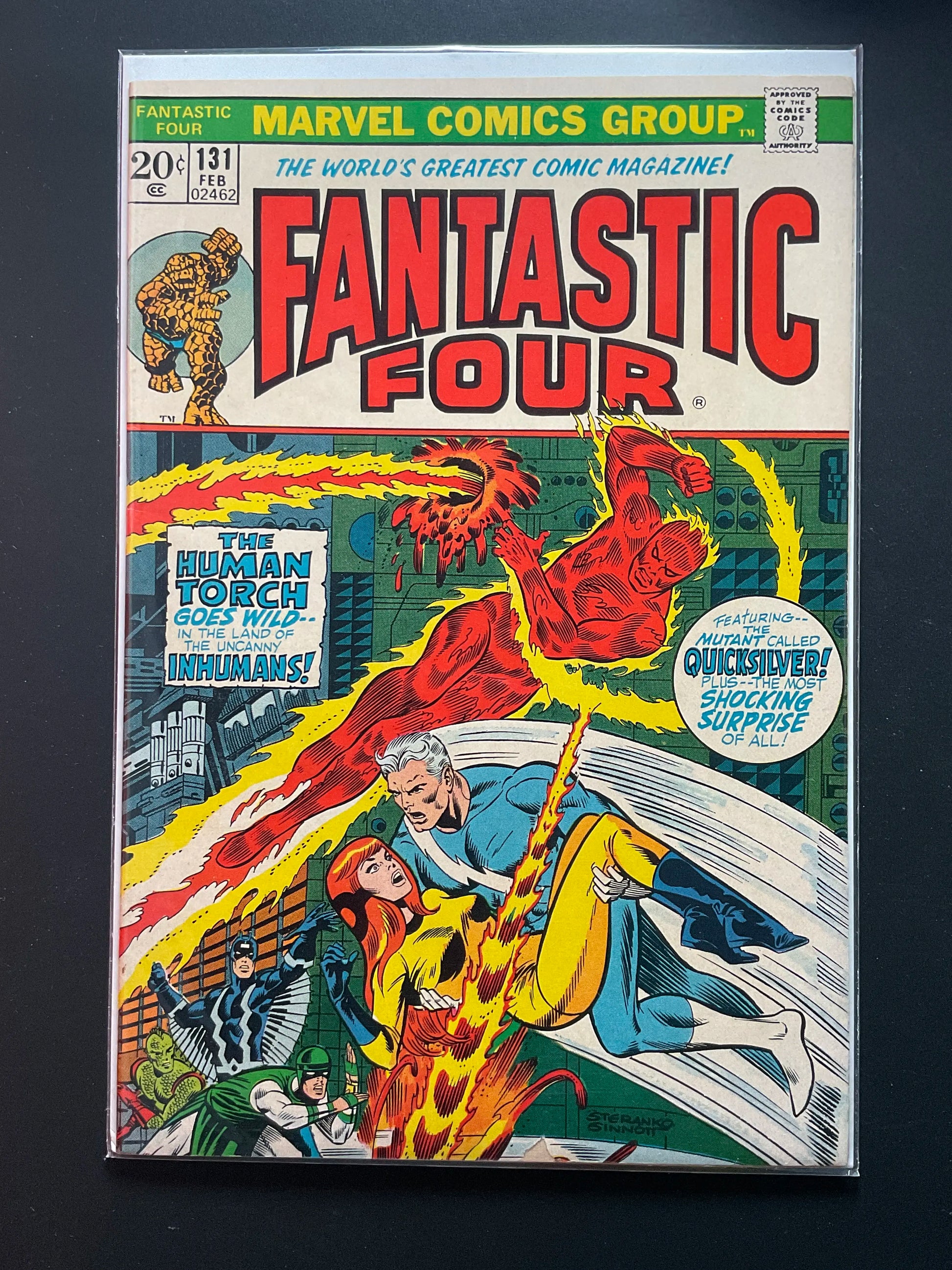 Fantastic Four 131 Marvel Comics Feb 1973 The Human Torch Inhumans
