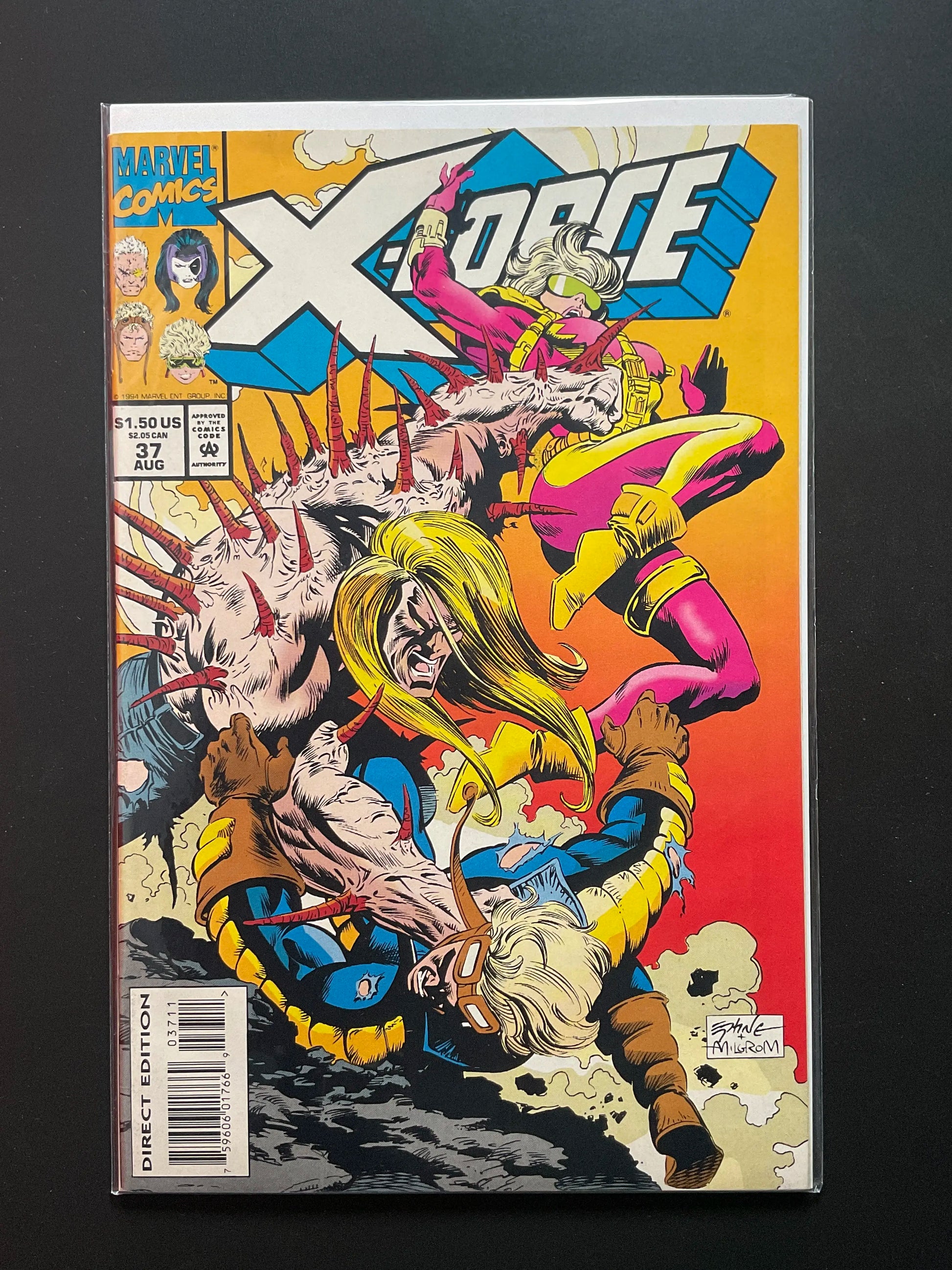 X-Force 37 Marvel Comics August 1994 Direct Edition