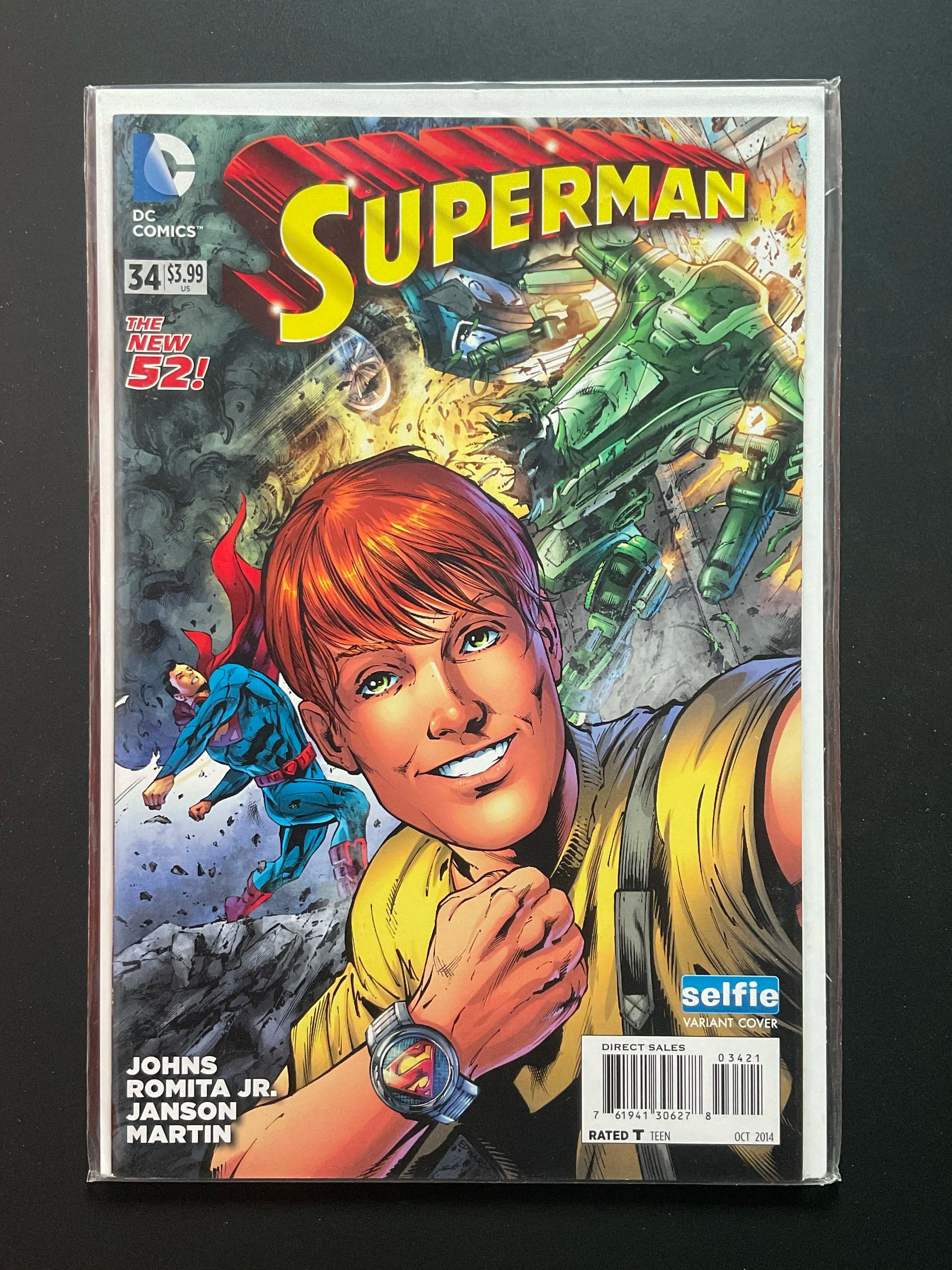 Superman 34 Selfie Variant Cover DC Comics Oct 2014