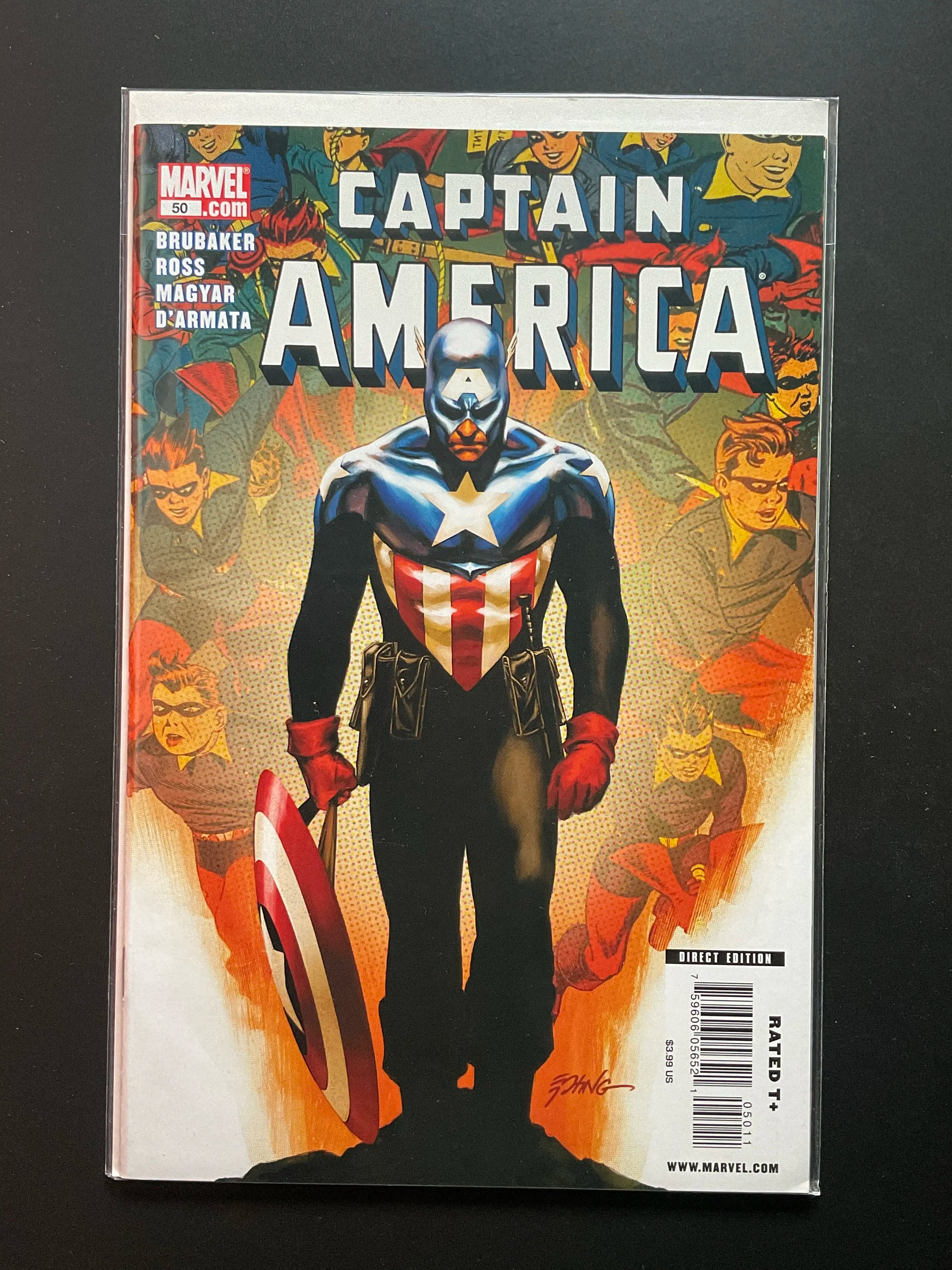 Captain America 50 Marvel Comics Brubaker Ross Direct Edition