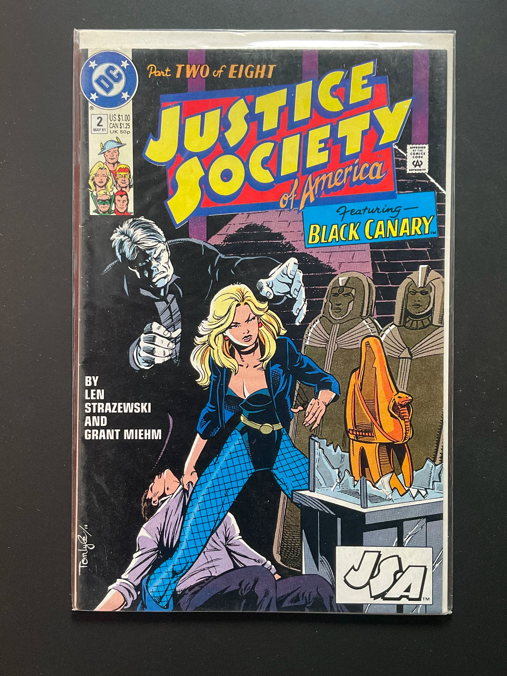 Justice Society of America 2 DC Comics May 1991 Featuring Black Canary