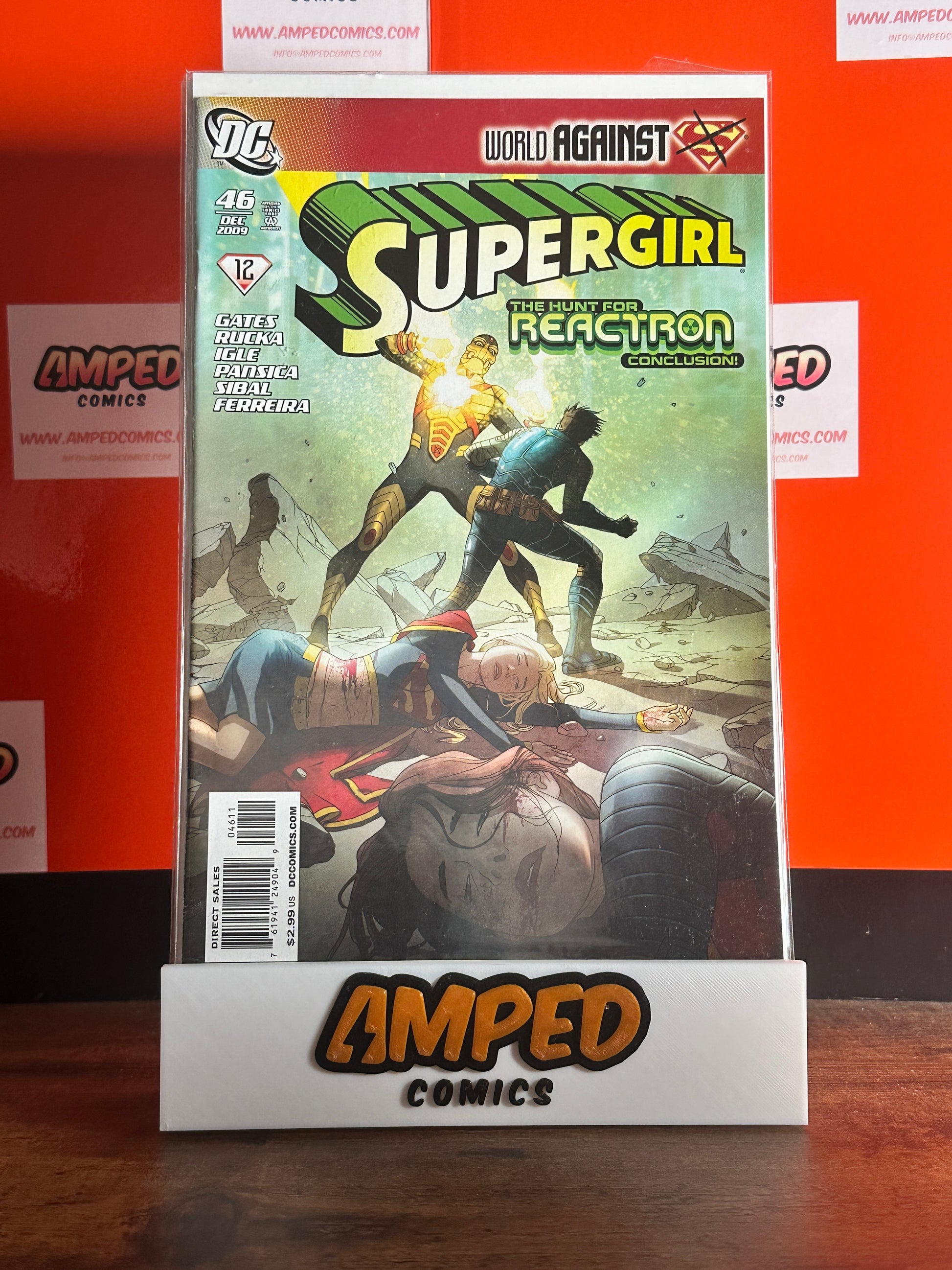 Supergirl 46 (2009) DC Comics - The Hunt for Reactron Conclusion