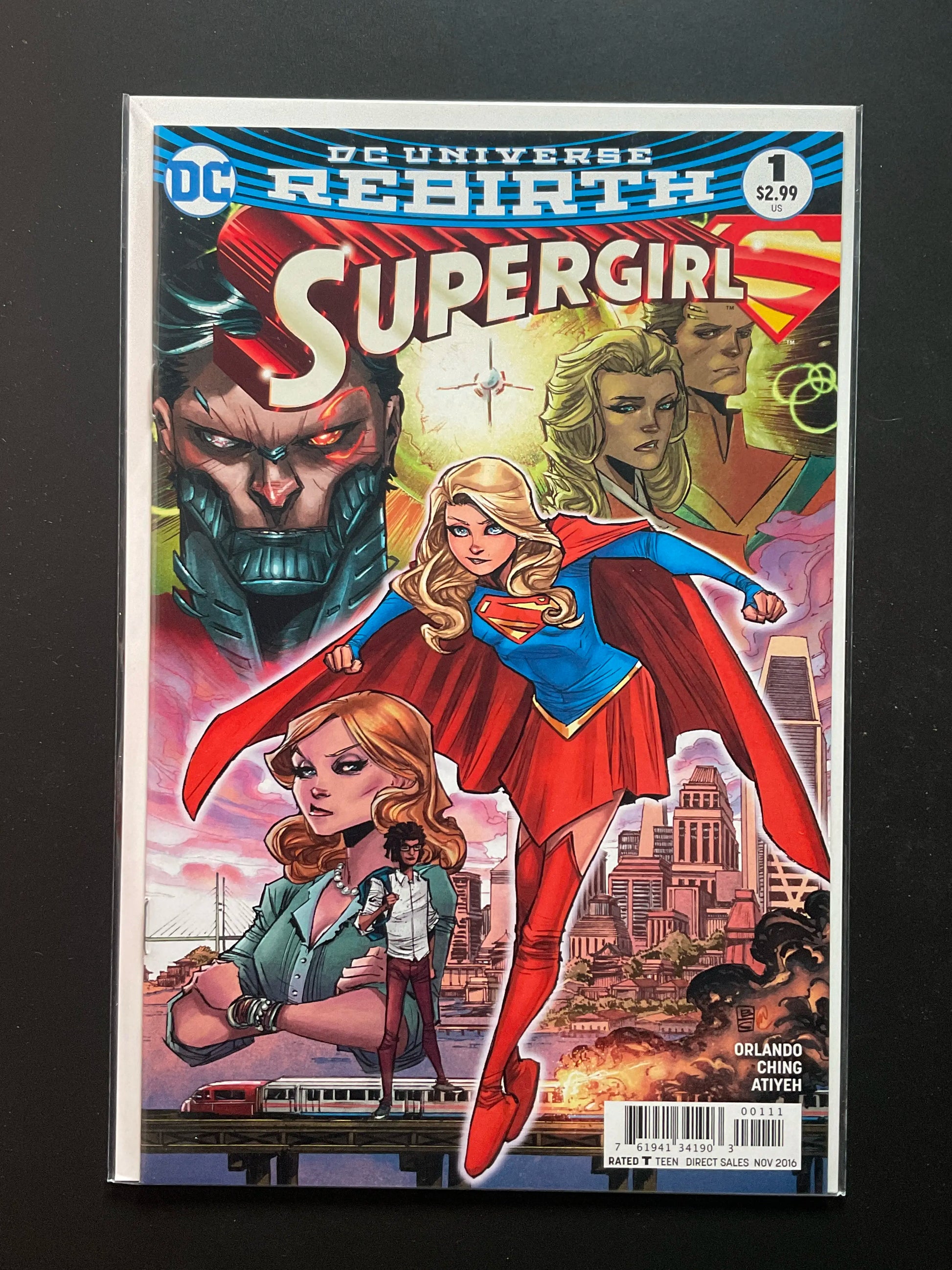 Supergirl 1 DC Rebirth Nov 2016 Orlando Ching Atiyeh