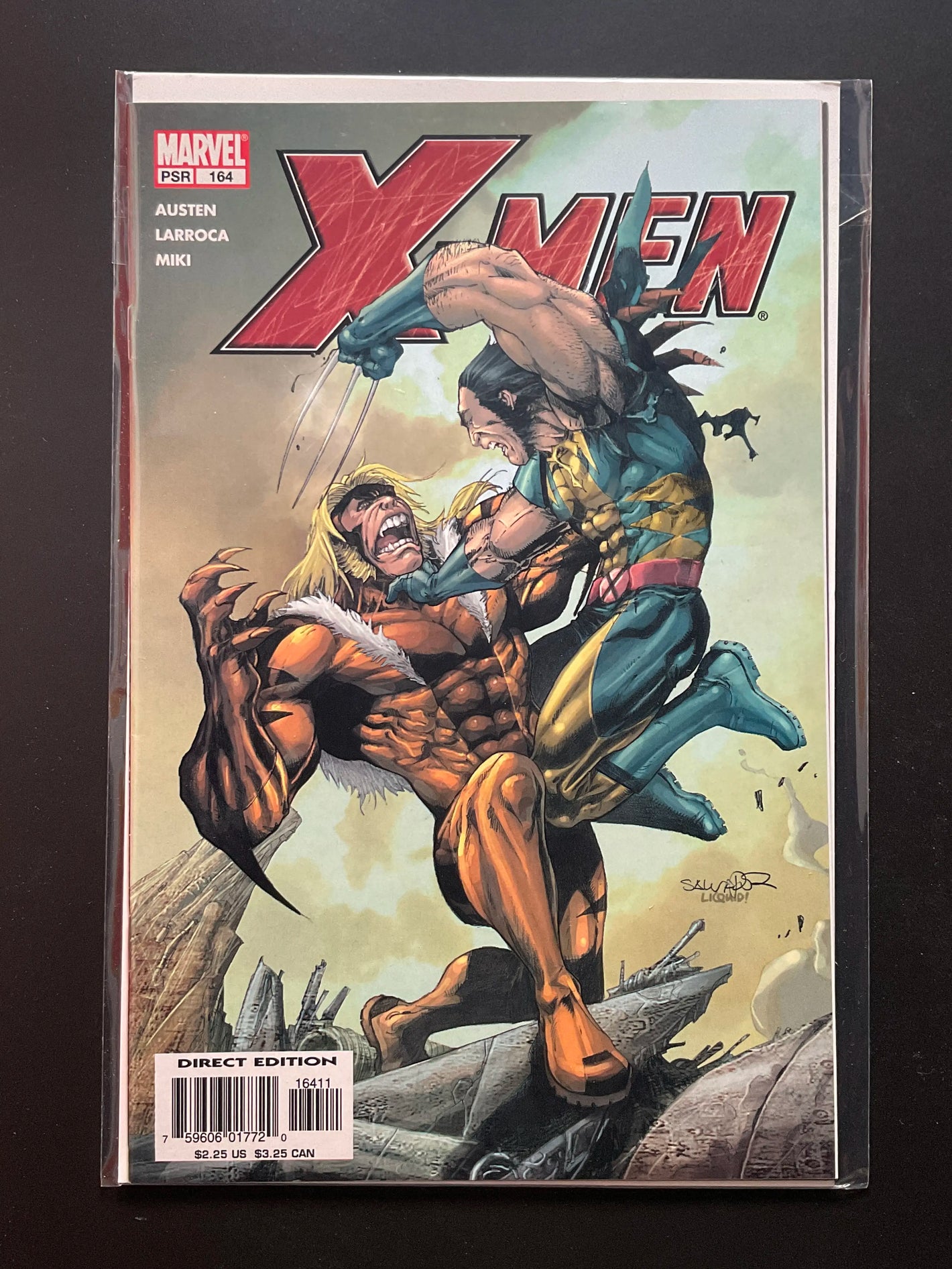 X-Men 164 Marvel Comics Direct Edition Wolverine vs Sabretooth