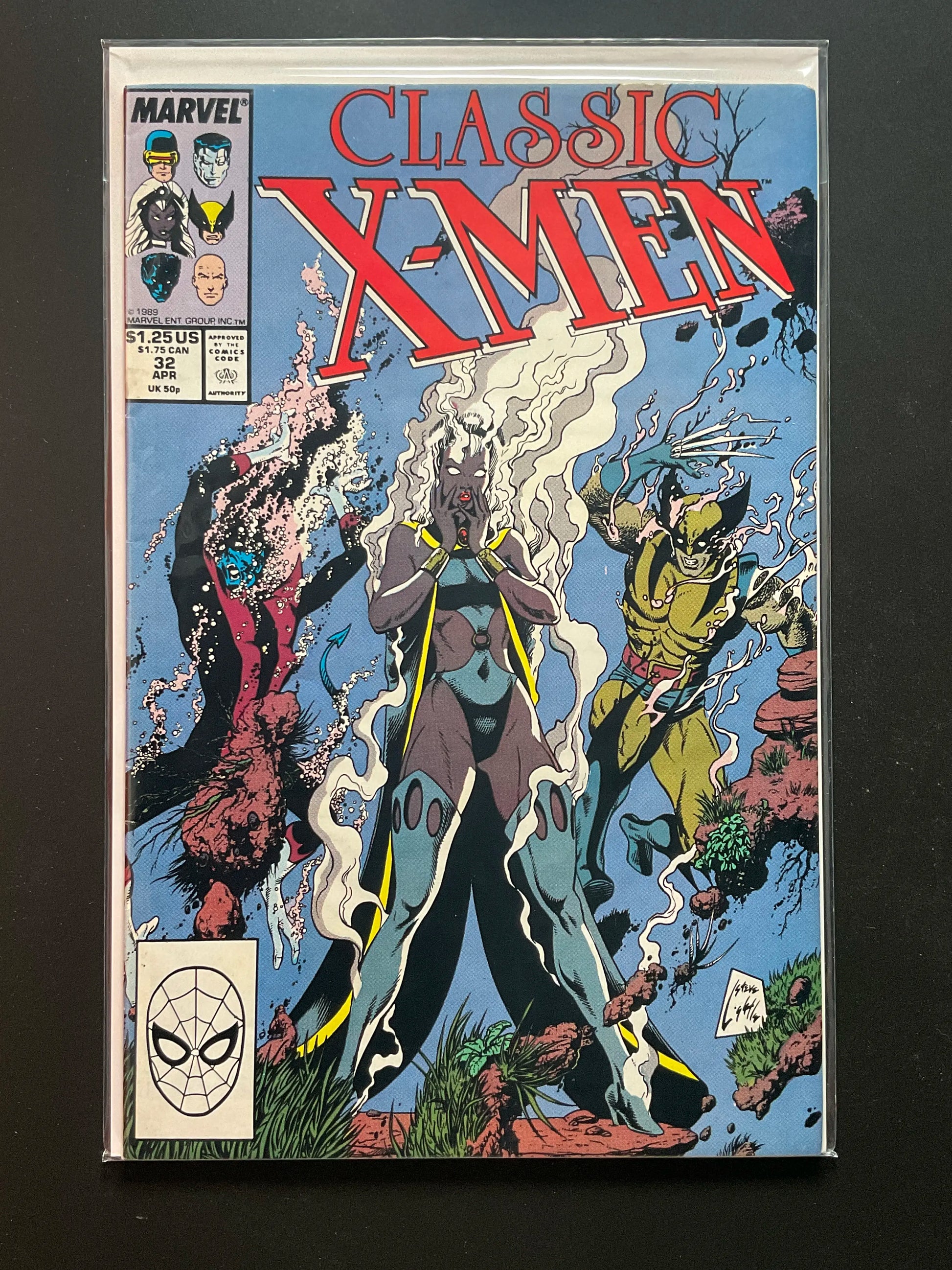 Classic X-Men 32 Marvel Comics April 1989 Storm Wolverine