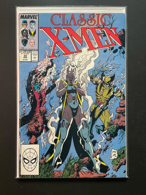 Classic X-Men 32 Marvel Comics April 1989 Storm Wolverine