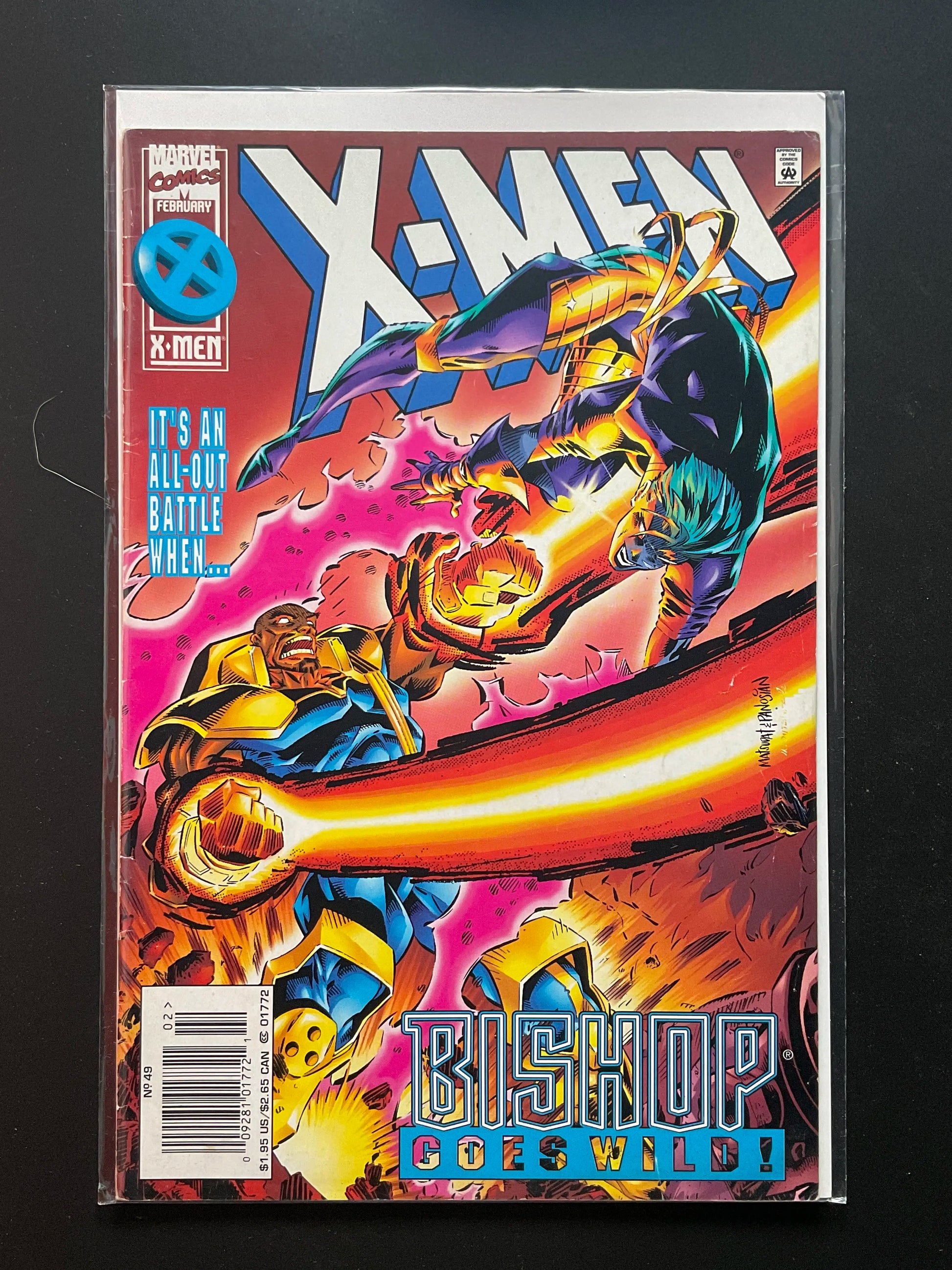 X-Men 49 Marvel Comics February 1996 Bishop Goes Wild