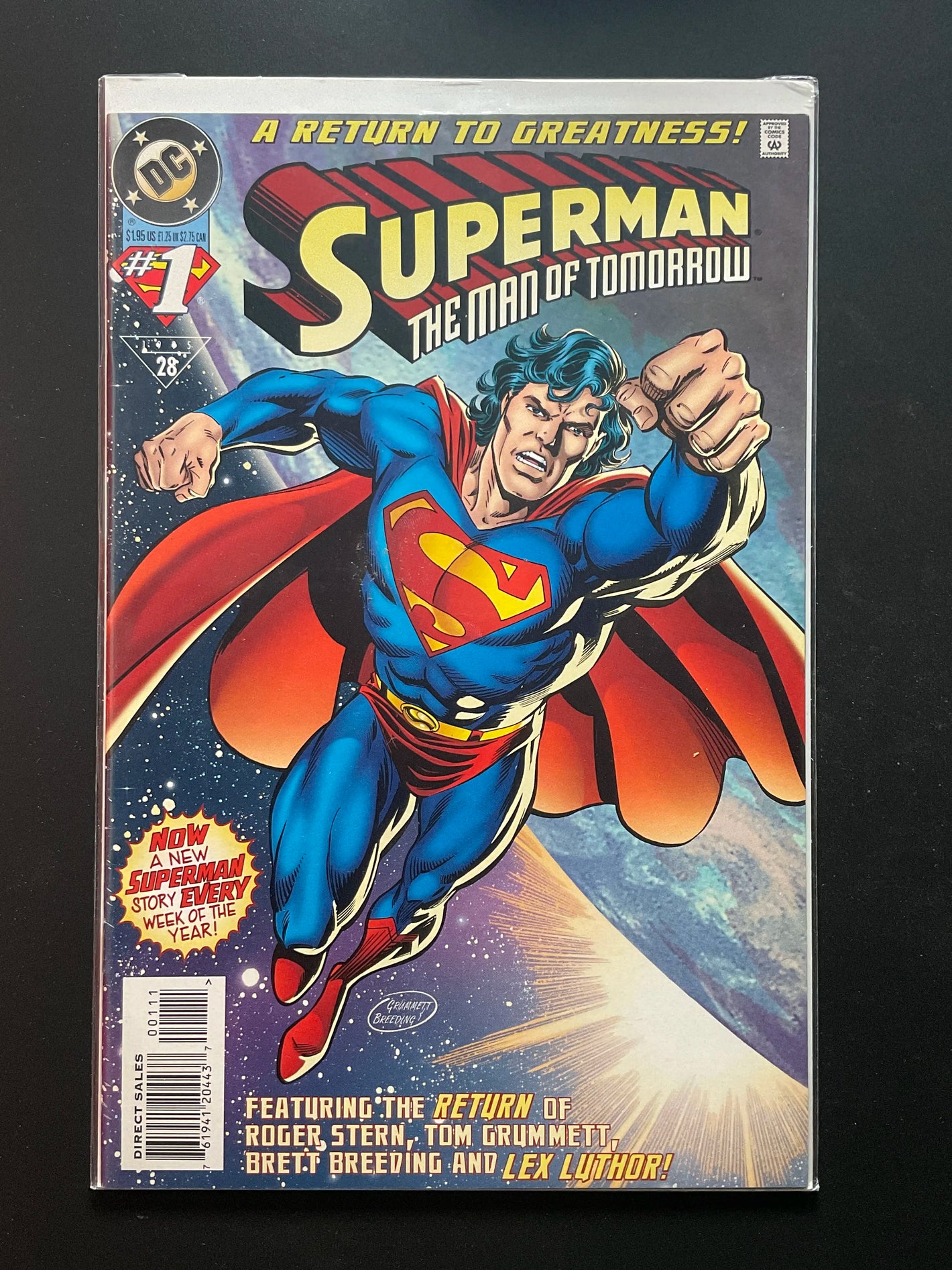 Superman The Man of Tomorrow 1 (DC, 1995) - Return of Lex Luthor