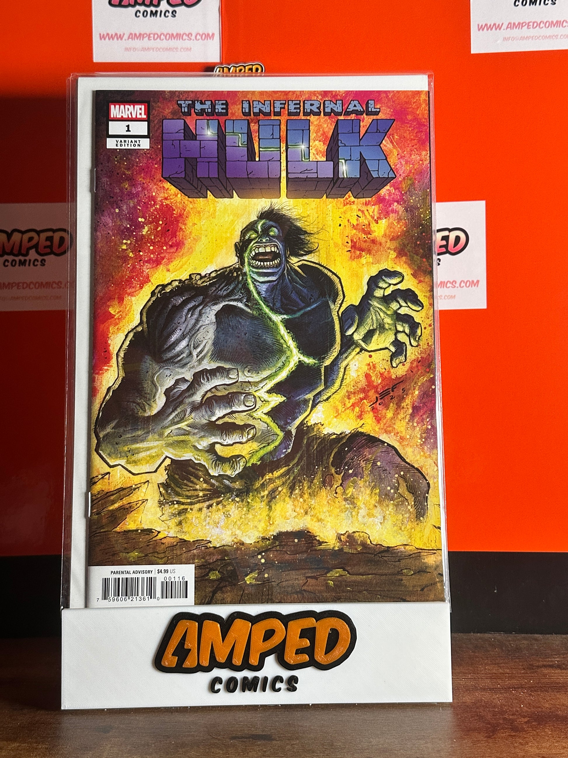 THE INFERNAL HULK #1 JUAN FERREYRA 1:25 INCENTIVE VARIANT 2025