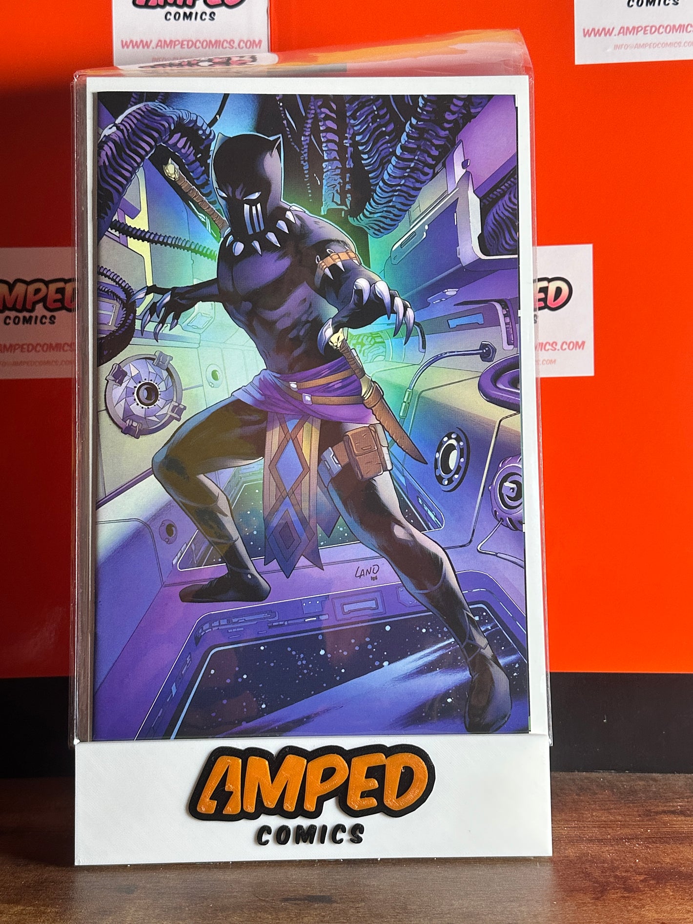 Black Panther Intergalactic #1 Rare 1:100 Land virgin variant