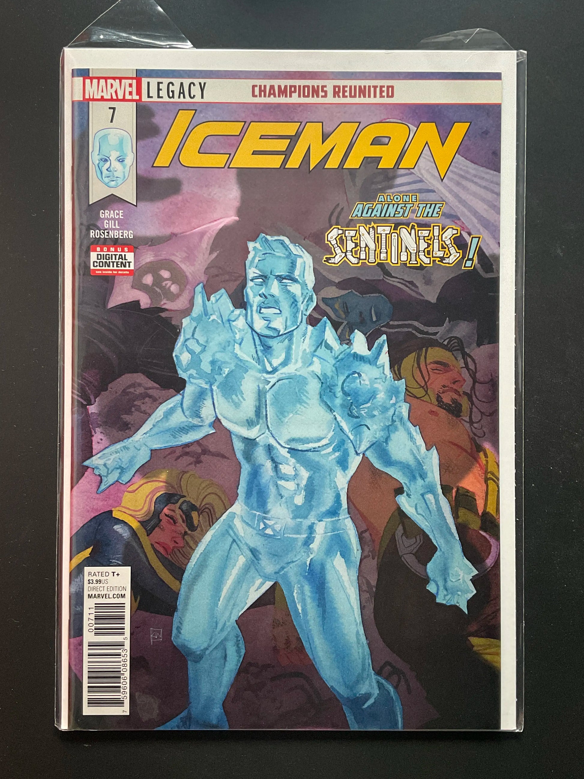 Iceman 7 Marvel Legacy Champions Reunited Alone Against Sentinels