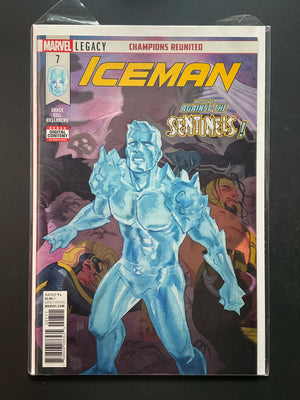 Iceman 7 Marvel Legacy Champions Reunited Alone Against Sentinels