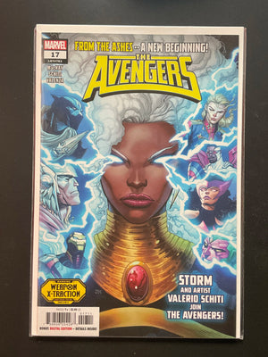 The Avengers 17 Marvel Comics 2023 Storm Joins Valerio Schiti Art