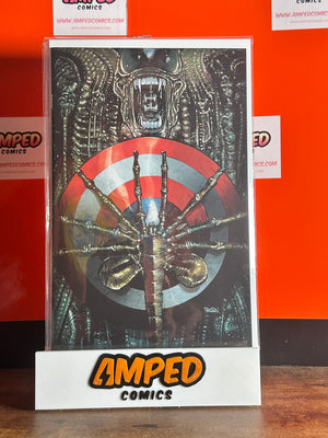 Alien vs Captain America 1 Panosian 2nd Print Virgin 1:25 
