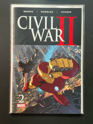 Civil War II 2 Marvel Comics by Bendis, Marquez Ponsor