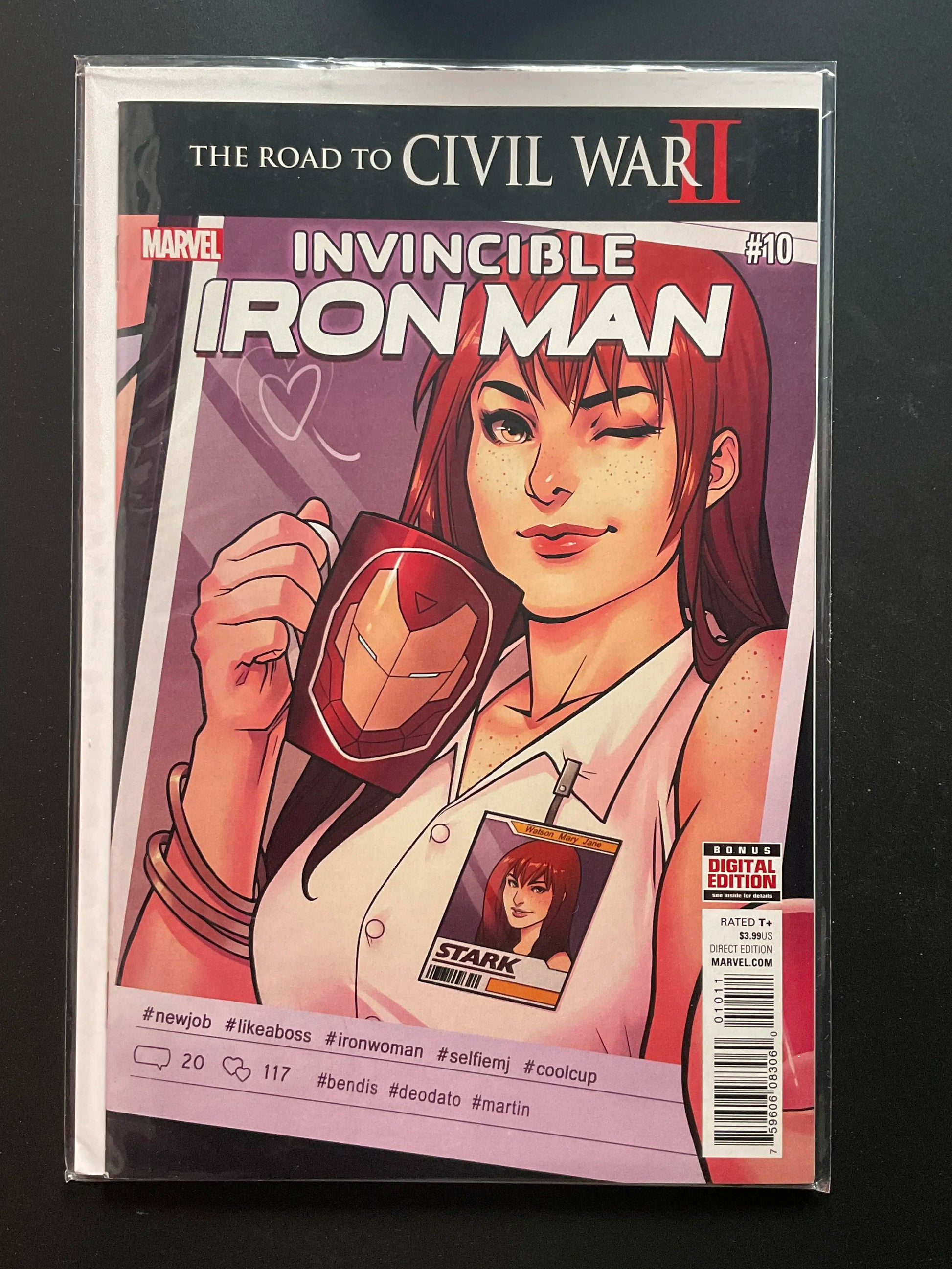 Invincible Iron Man 10 Marvel 2016 The Road to Civil War II