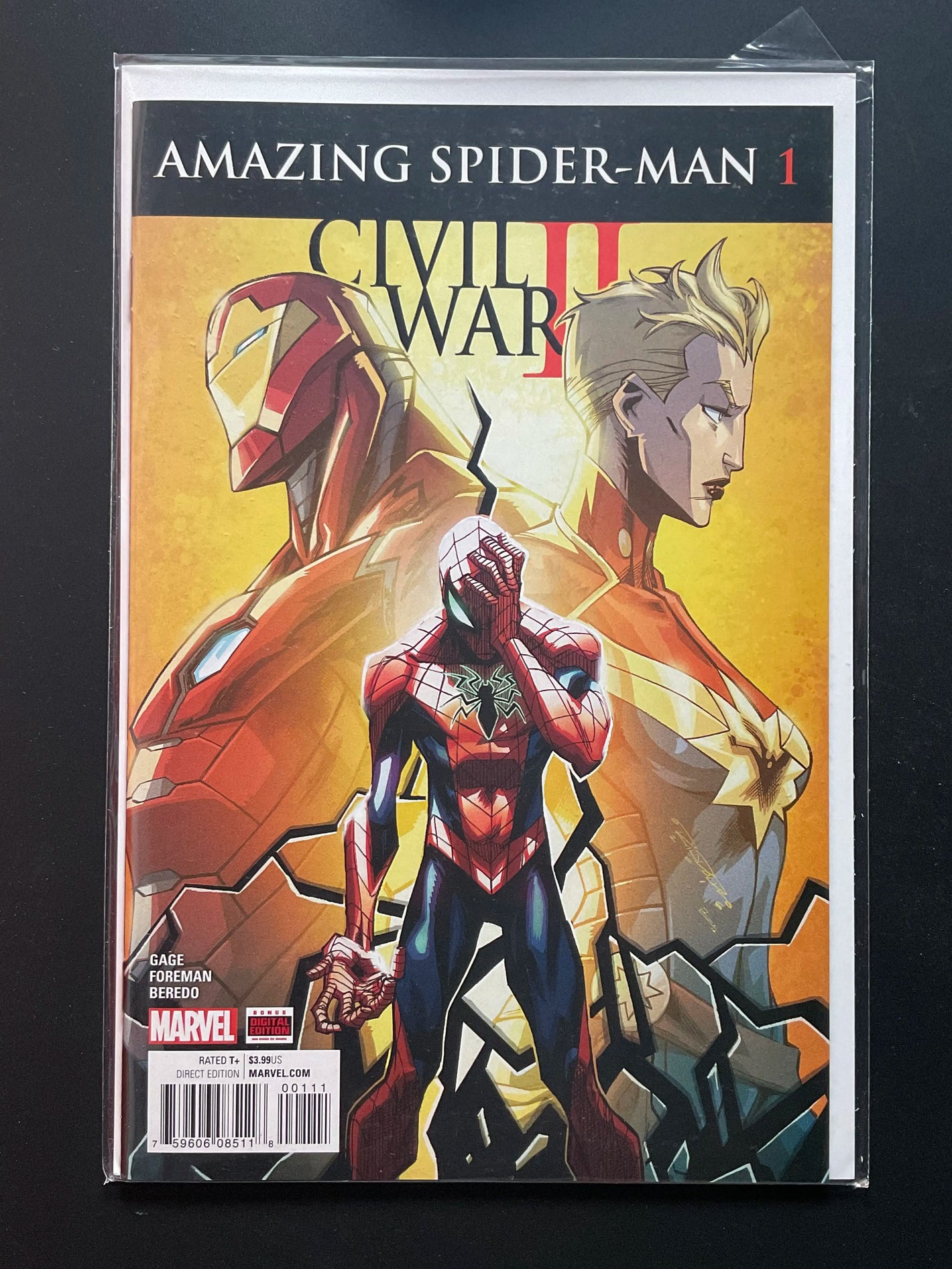 Amazing Spider-Man 1 Civil War II Marvel 2016