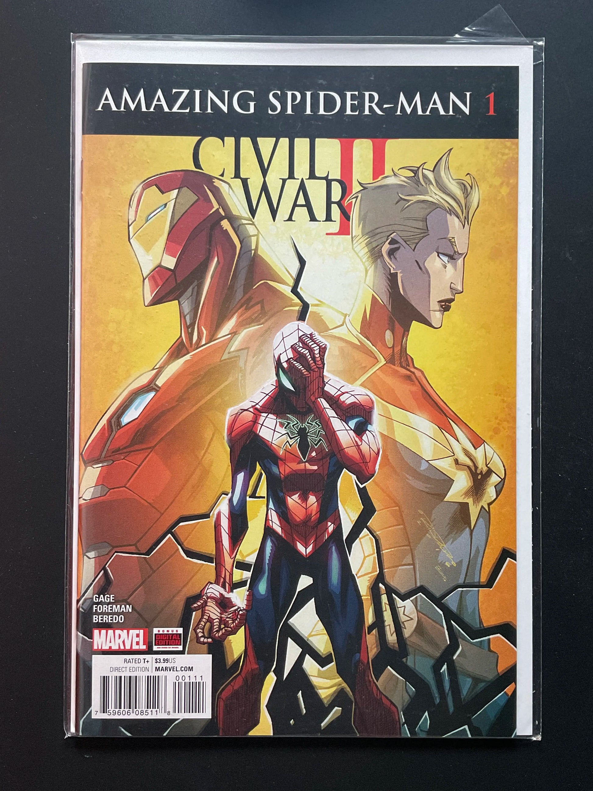 Amazing Spider-Man 1 Civil War II Marvel 2016