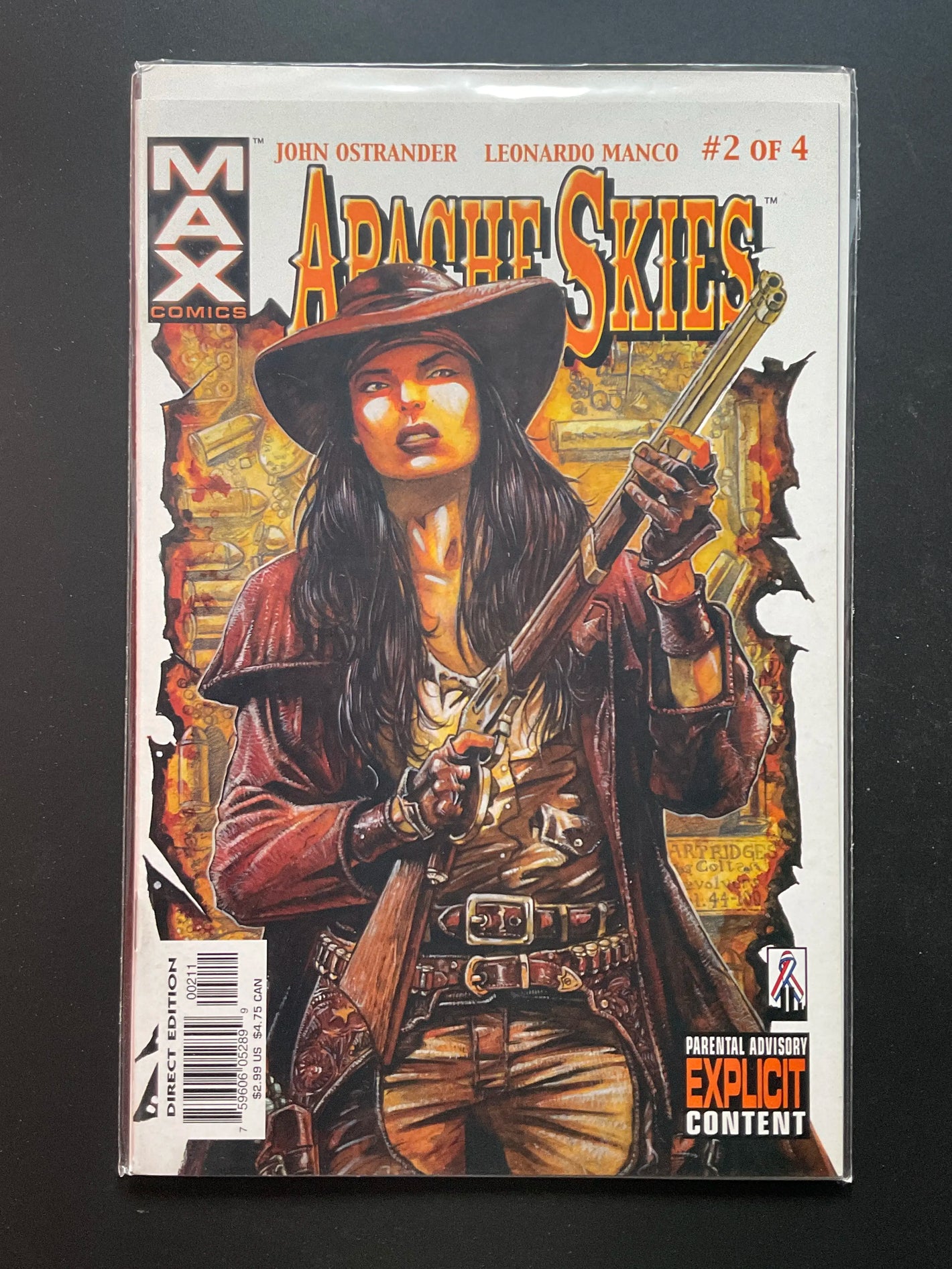 Apache Skies 2 of 4 (2002) MAX Comics - John Ostrander, Leonardo Manco