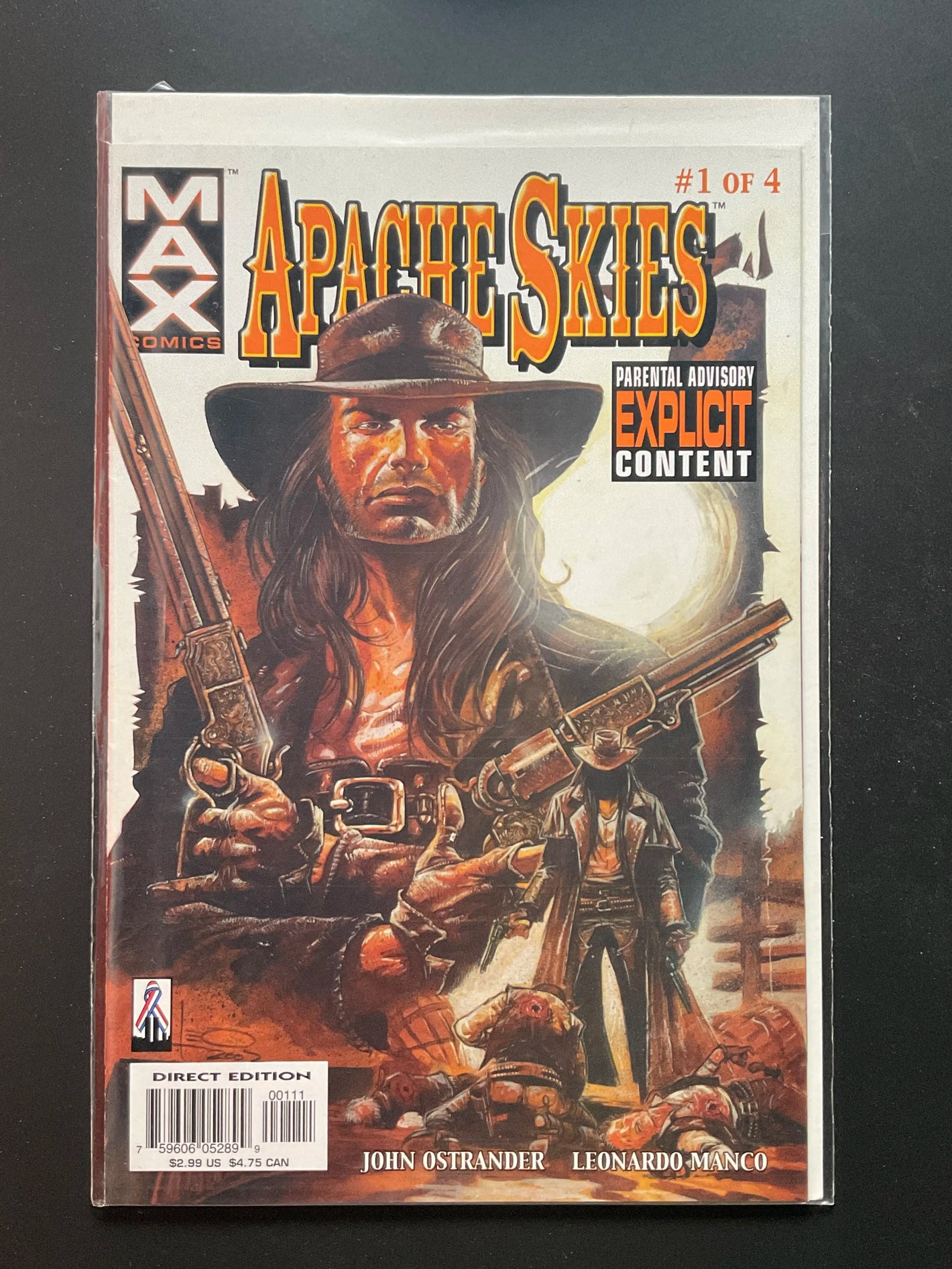 Apache Skies 1 of 4 (MAX Comics, 2002) John Ostrander, Leonardo Manco