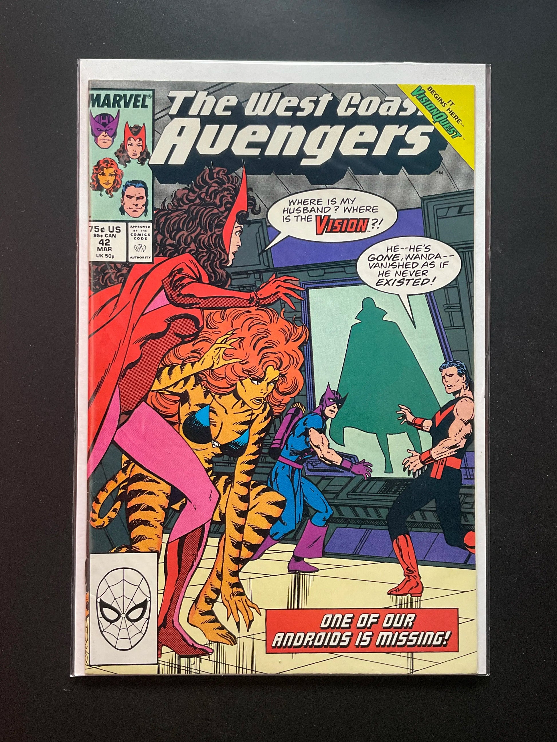 The West Coast Avengers 42 Marvel Comics March 1989