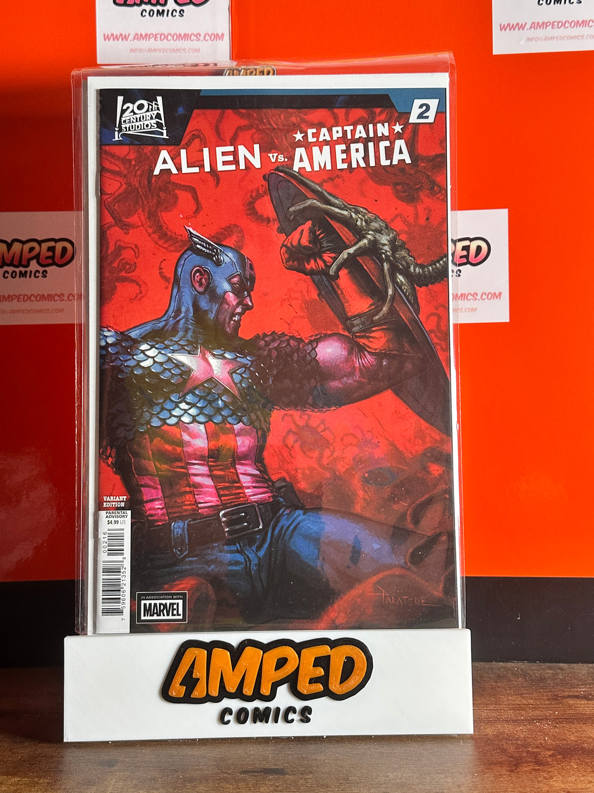 Alien vs. Captain America #2 1:25 Paratore Incentive Variant Marvel Comics