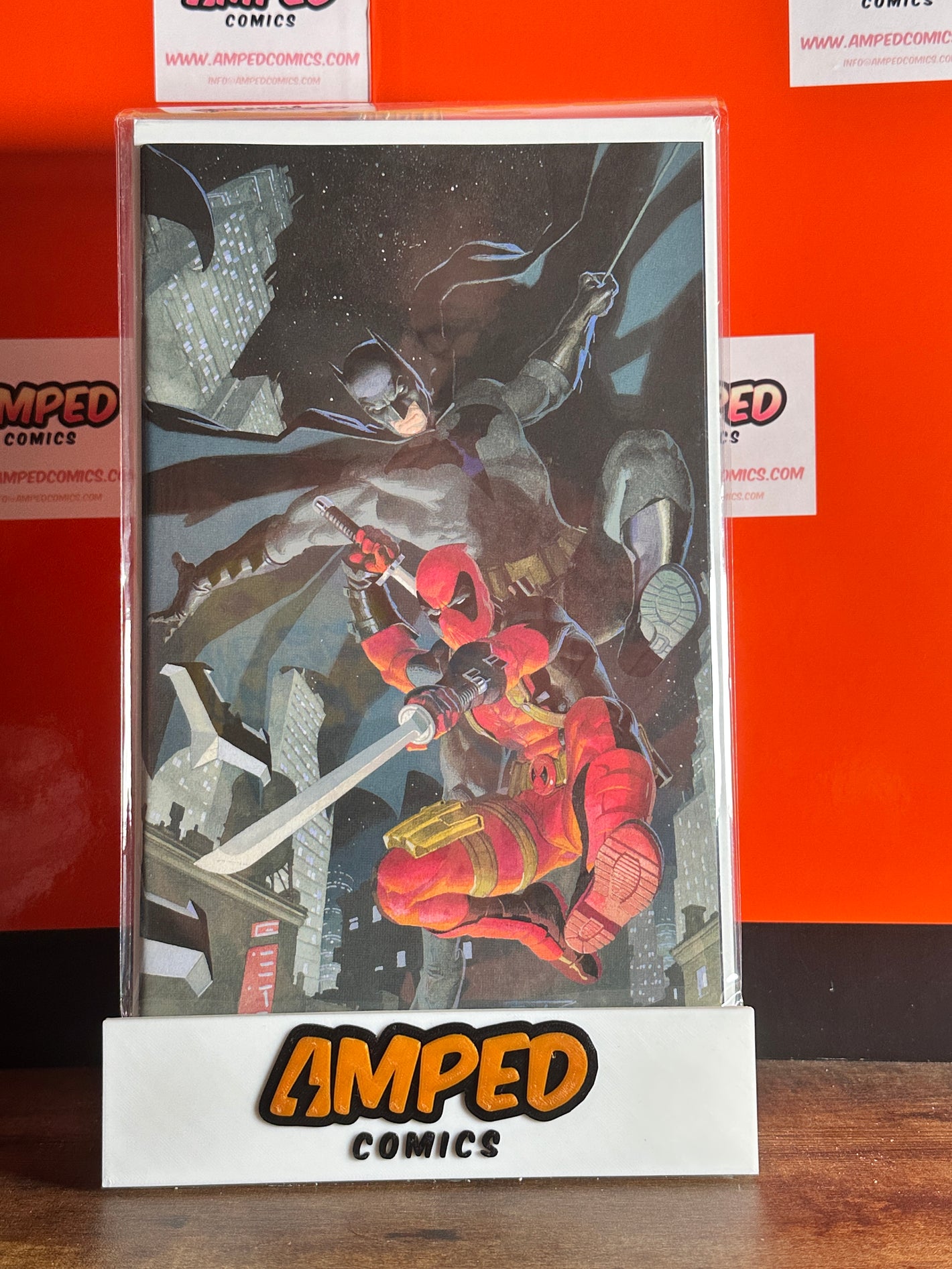 MARVEL/DC: DEADPOOL/BATMAN #1 ESAD RIBIC 1:50 RATIO VIRGIN 3RD PRINTING VARIANT