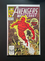 Avengers West Coast 50 Marvel Comics Nov 1989 Human Torch Returns