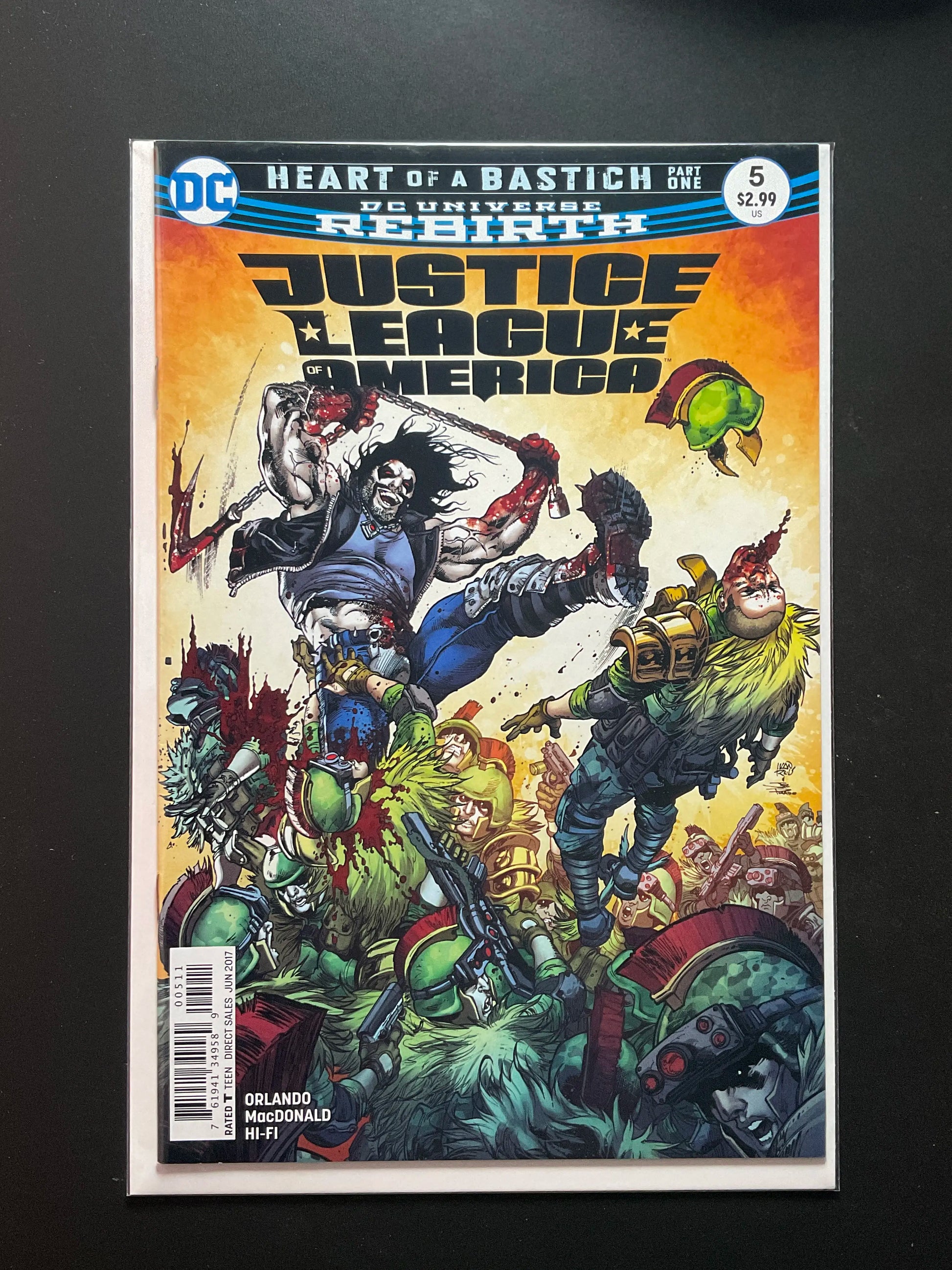 Justice League of America 5 DC Rebirth 2017 Heart of a Bastich