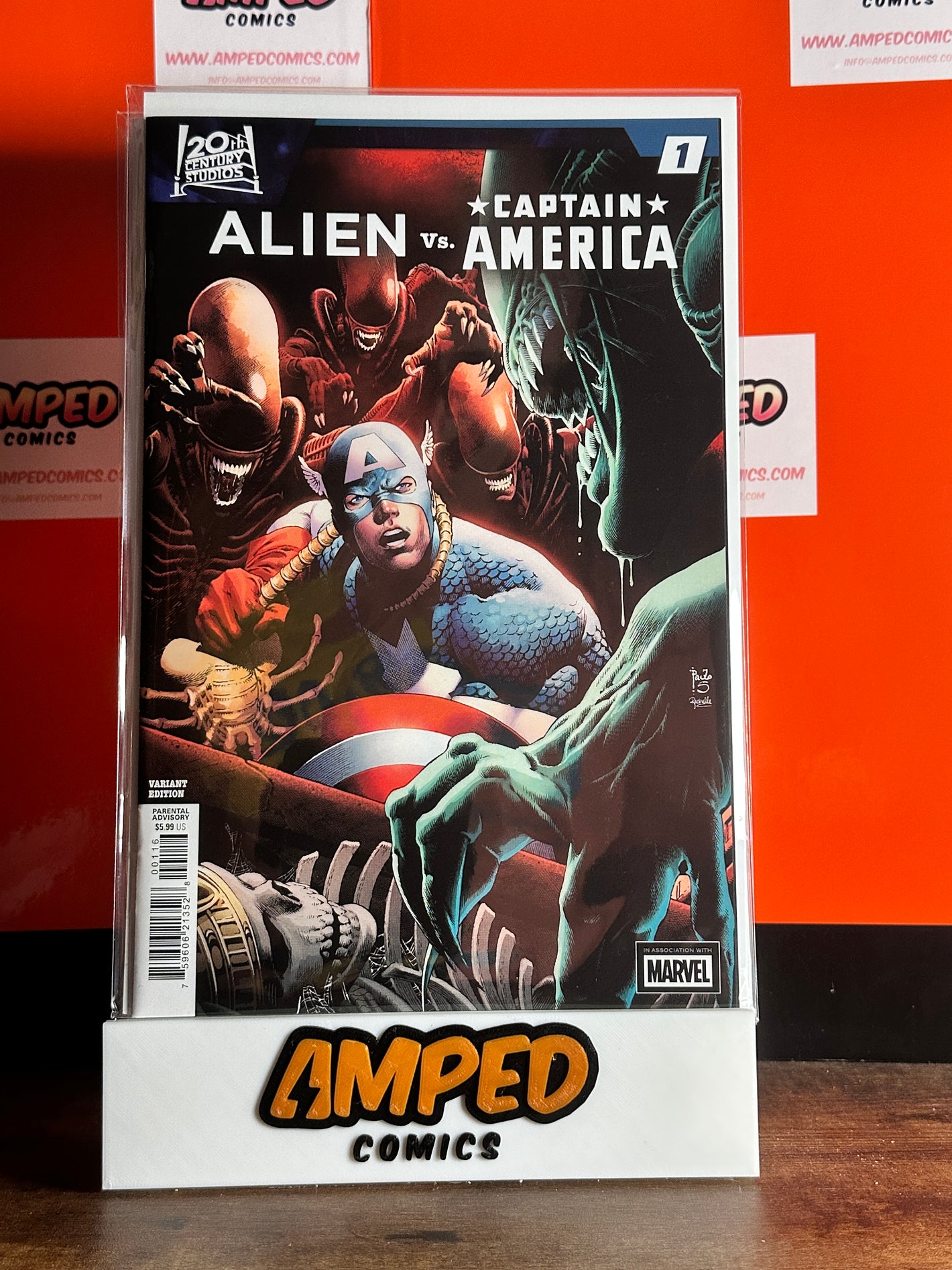 Alien Vs. Captain America #1 Paulo Siqueira 1:25 Incentive Variant