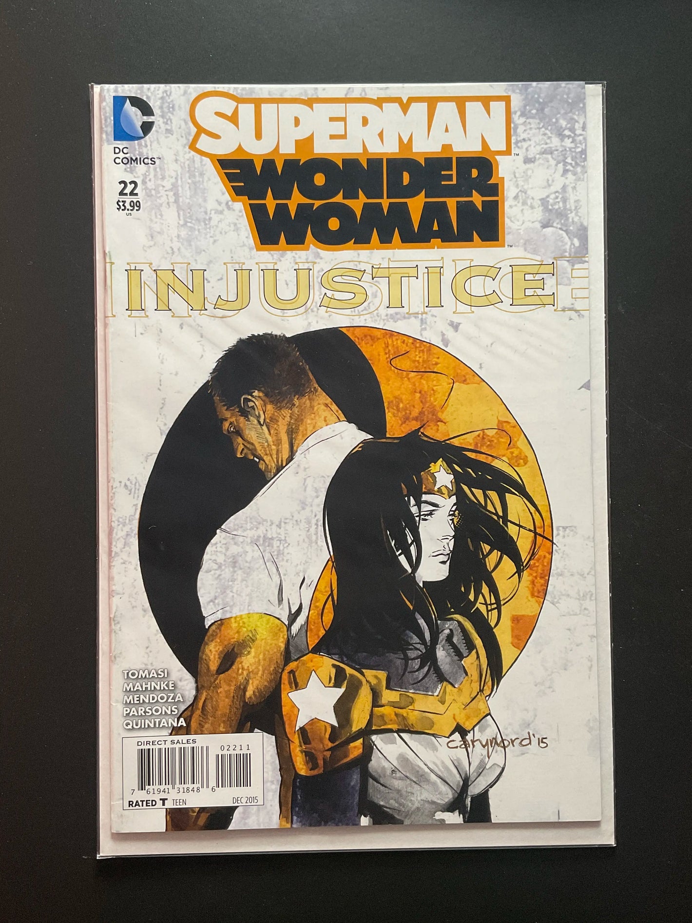 Superman/Wonder Woman 22 DC Comics Dec 2015 Injustice Variant