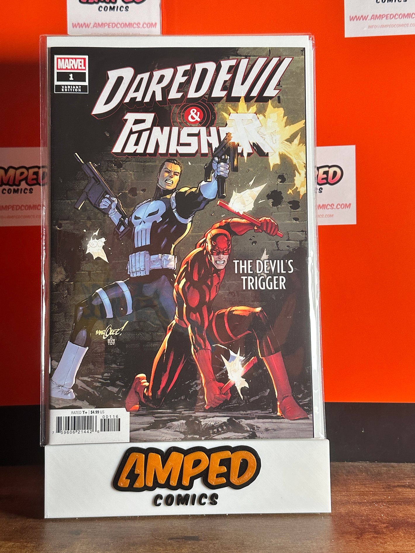 DAREDEVIL/PUNISHER: THE DEVIL'S TRIGGER #1 - MARQUEZ RATIO VARIANT COVER - 1/25
