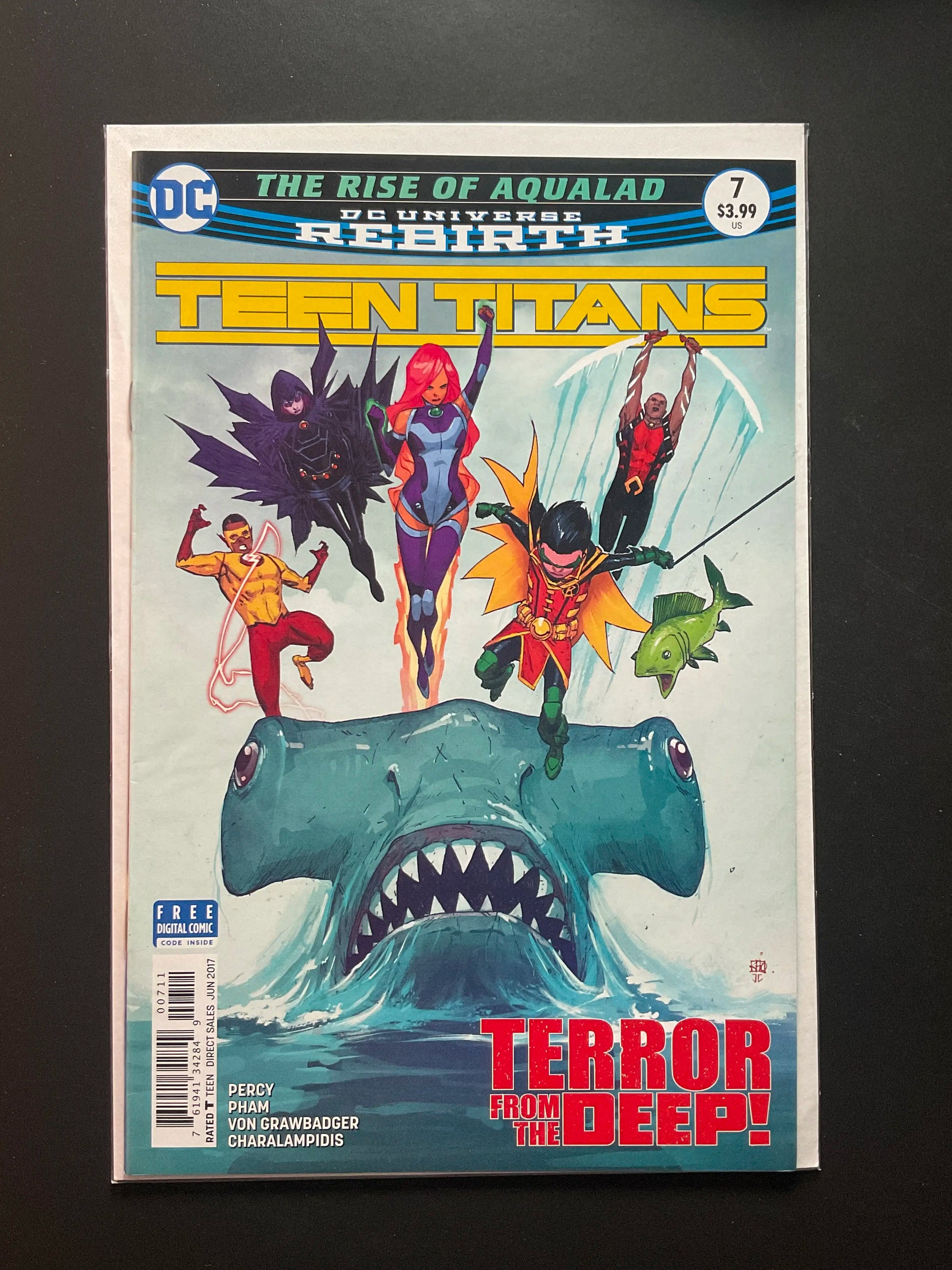 Teen Titans 7 DC Universe Rebirth 2017 The Rise of Aqualad