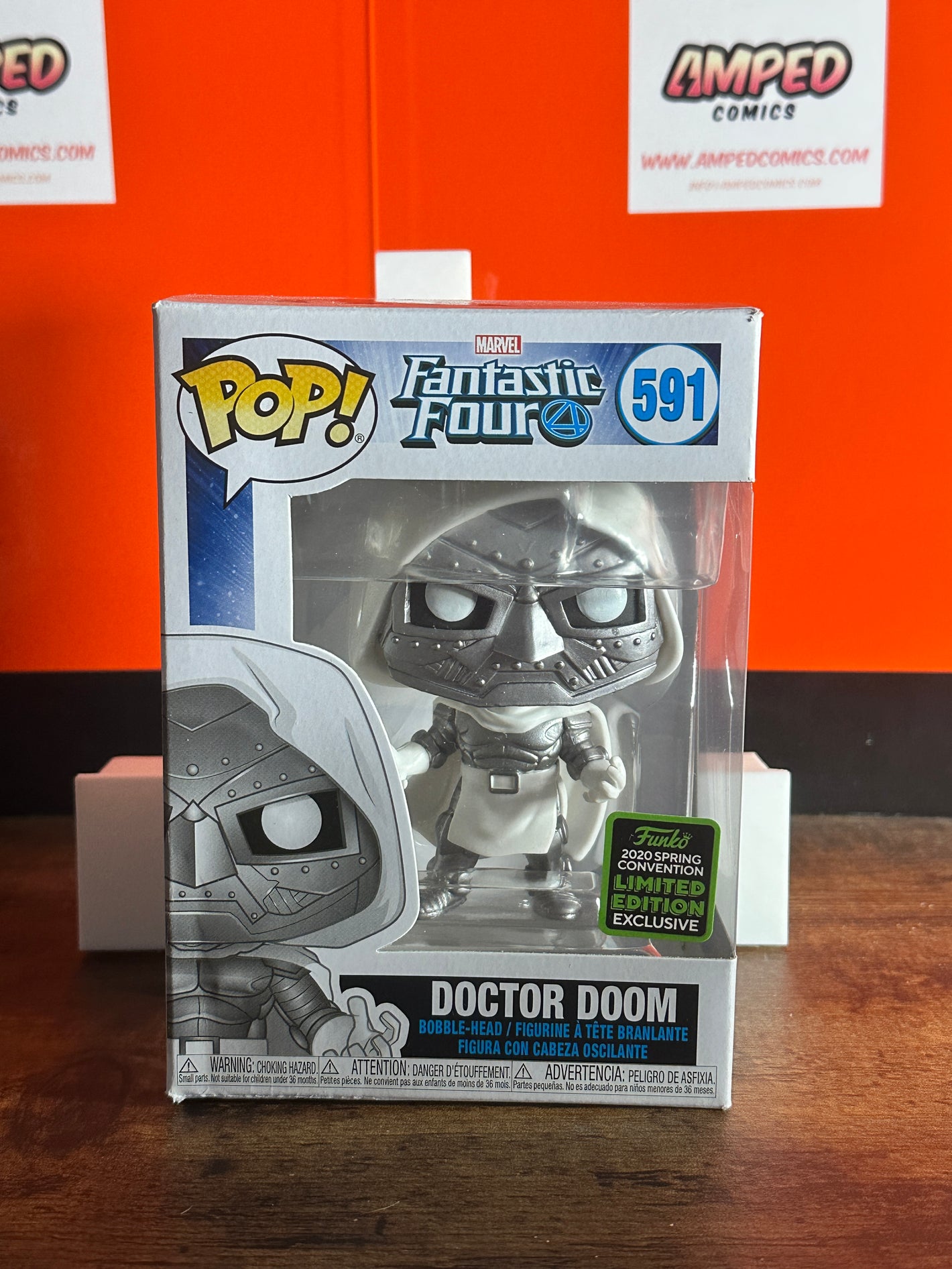 Funko Pop! Marvel Fantastic Four Doctor Doom #591 2020 Spring Exclusive