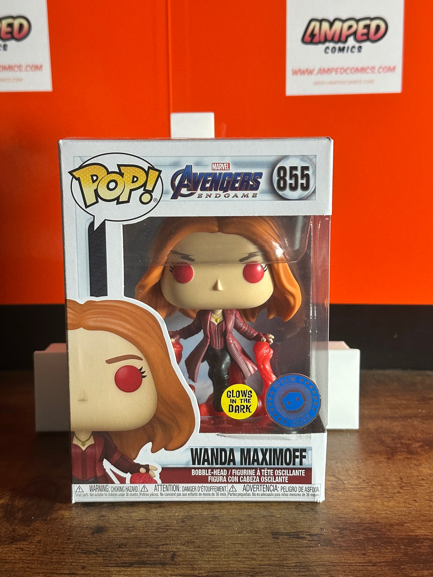 Funko Pop! Marvel Avengers: Endgame Wanda Maximoff #855 GITD PiAB