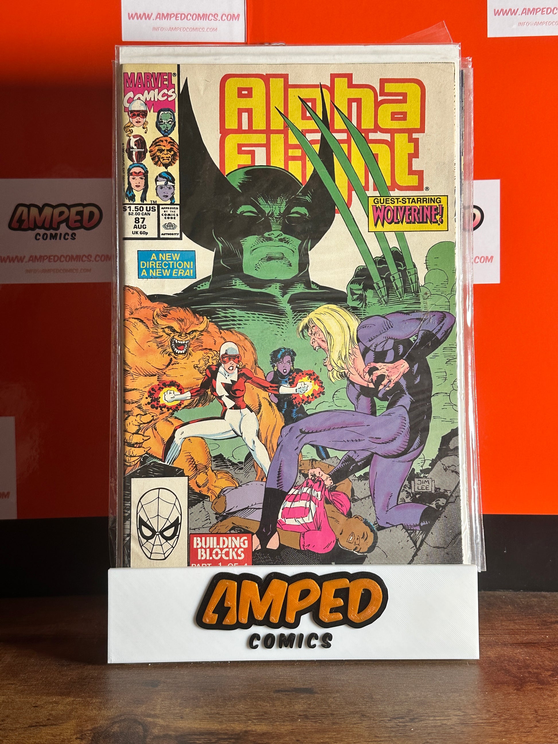 Alpha Flight #87 Marvel Comics Aug 1990 Guest-Starring Wolverine