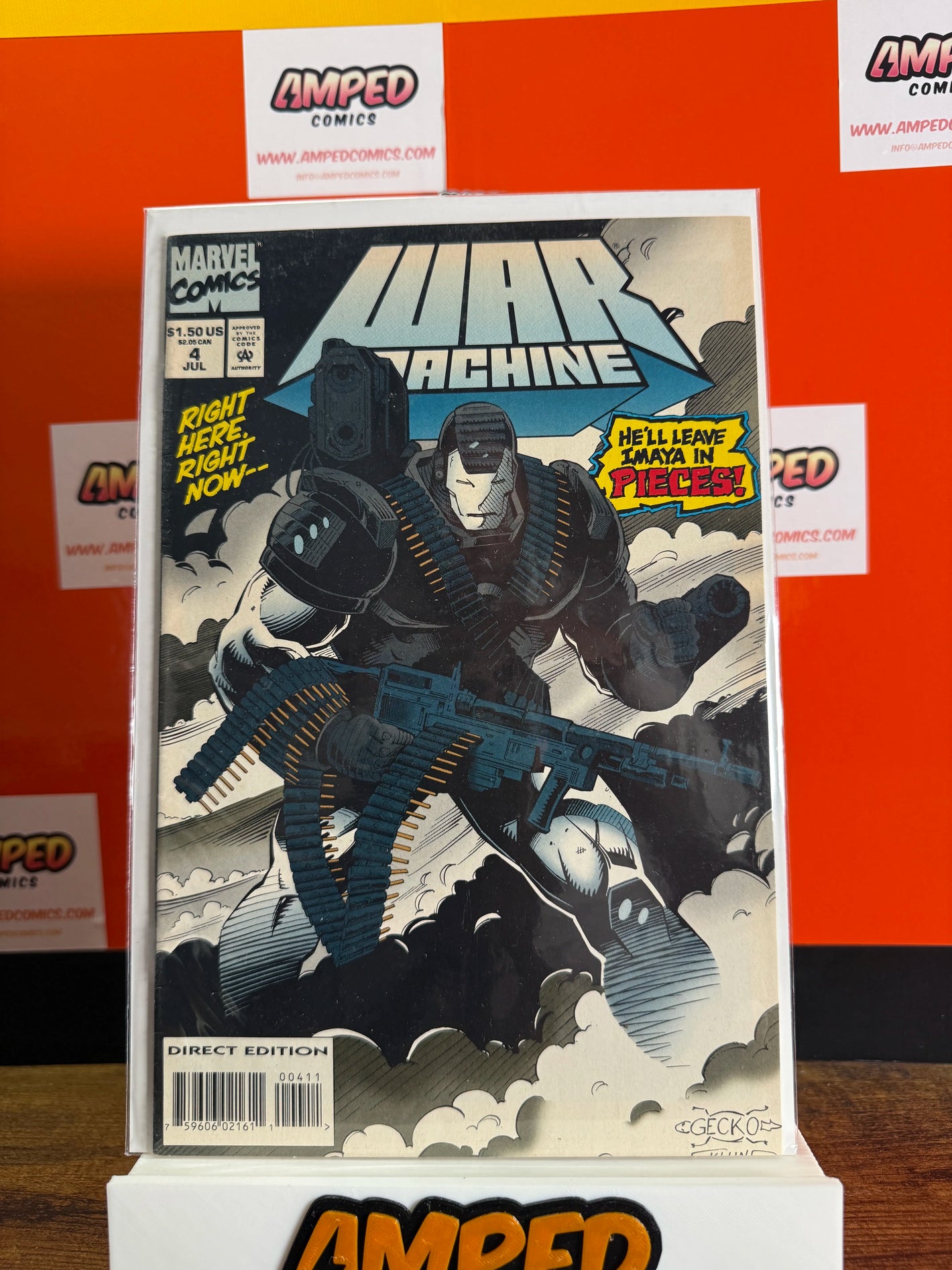 War Machine 4 Marvel Comics July 1994 Direct Edition