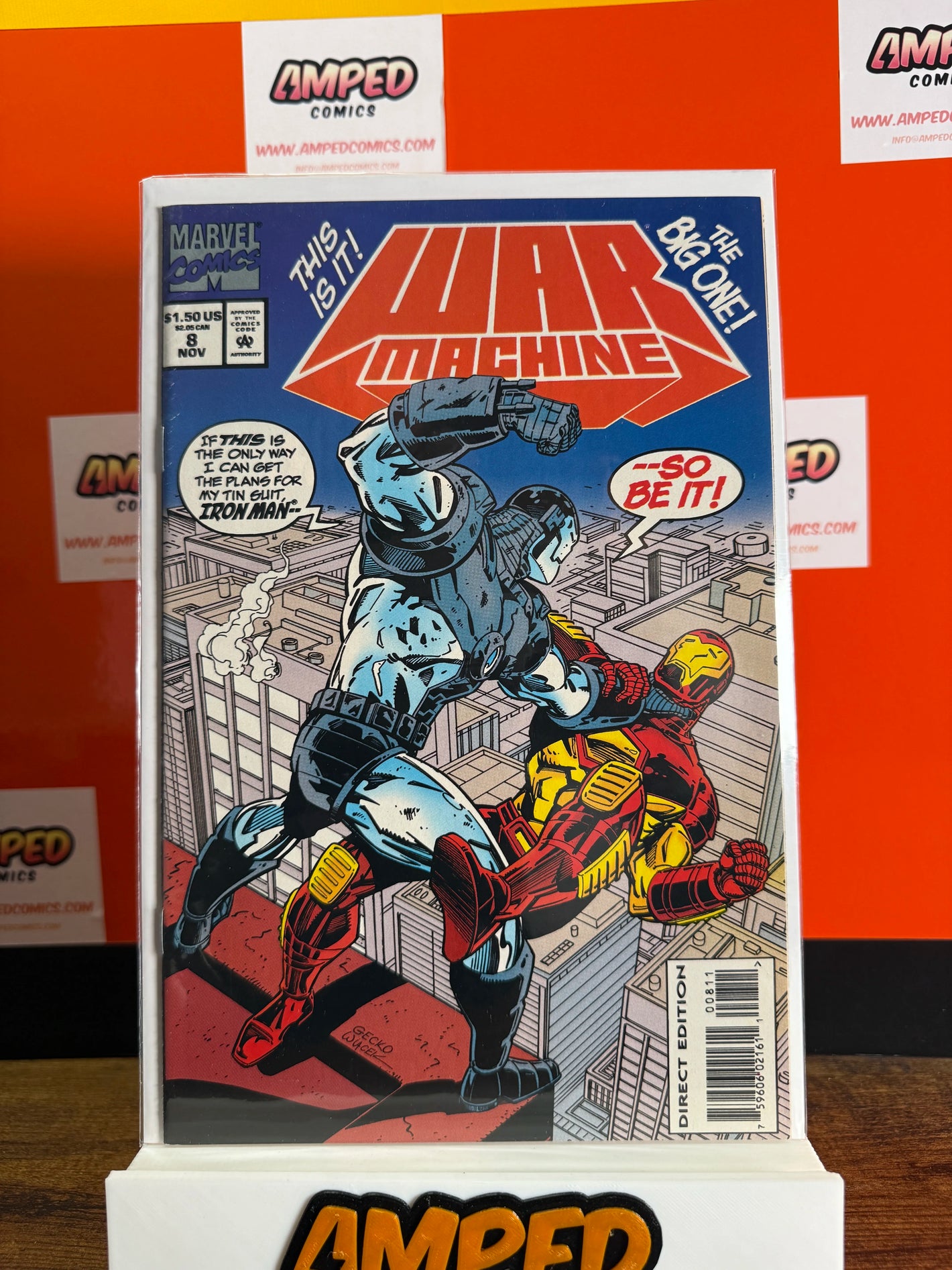 War Machine 8 (Nov 1994) Marvel Comics - Iron Man Appearance